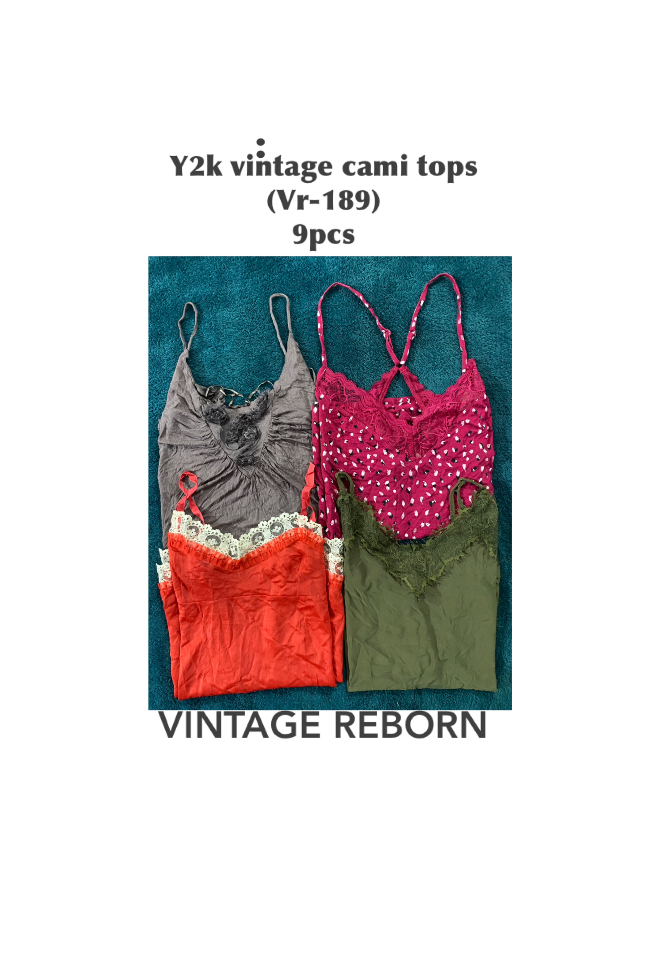 Y2Kナイトフォール：ビンテージキャミバンドル (VR-189)