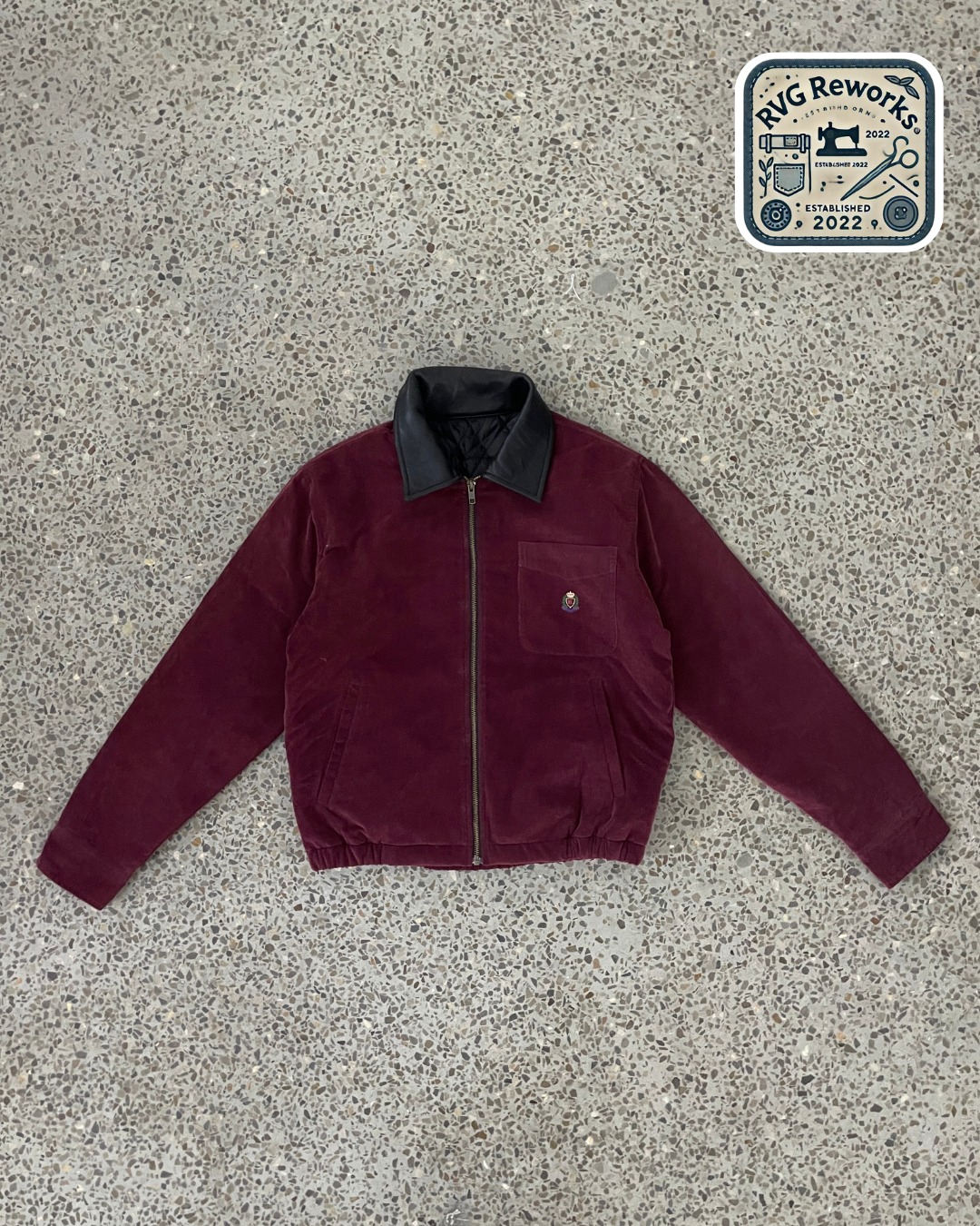 Upcycled Cordury Zip Shacket