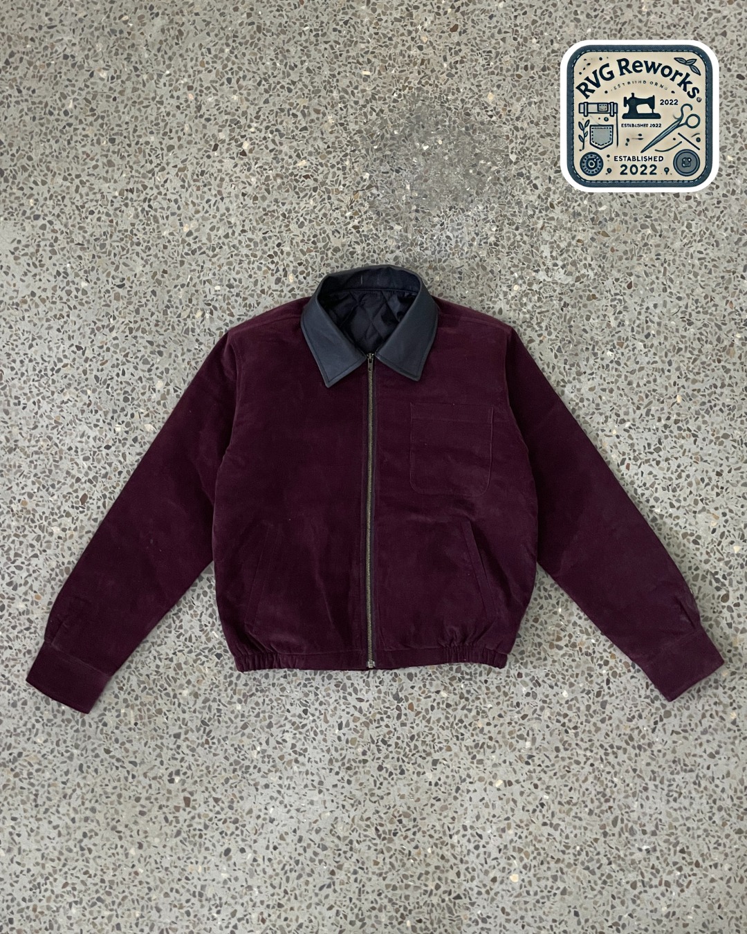 Upcycled Cordury Zip Shacket