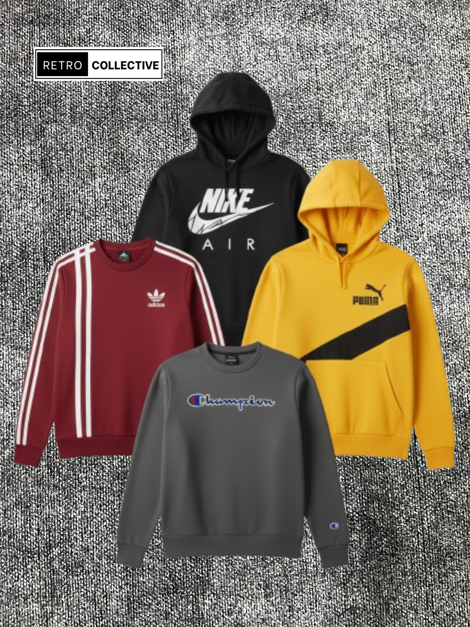 Pulls à capuche de marque Retro Mix {3/1}