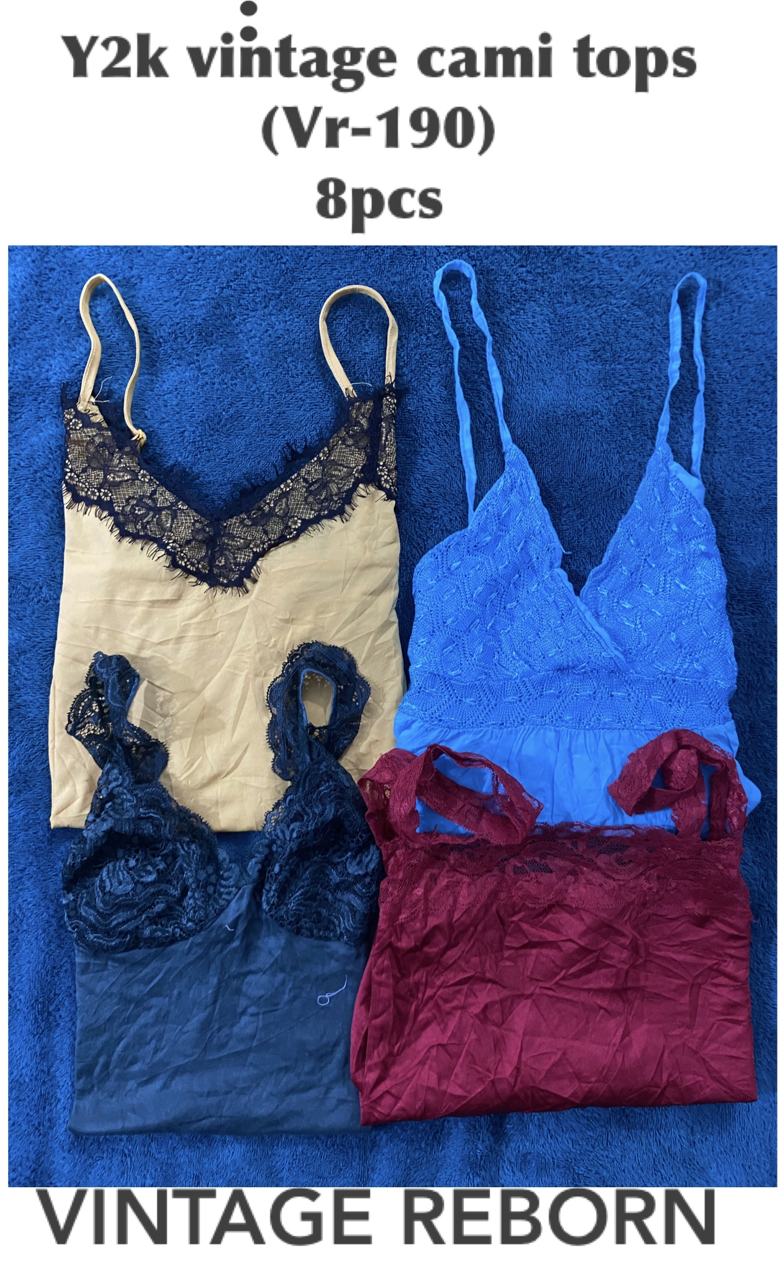 Y2Kレースの夢: ヴィンテージキャミバンドル (Vr-190)