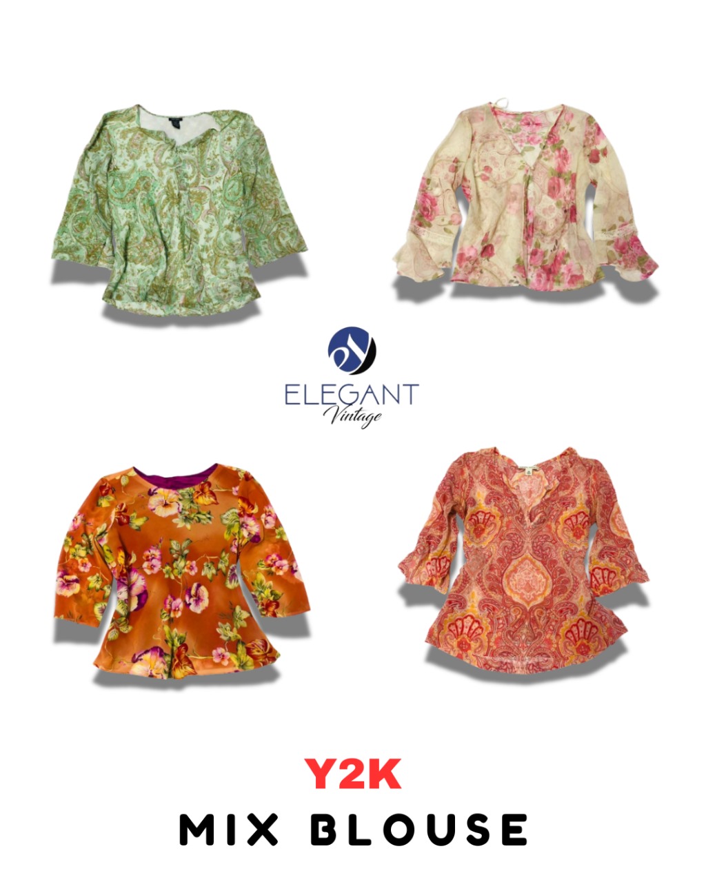 Y2K Mix Blouse - EV1824