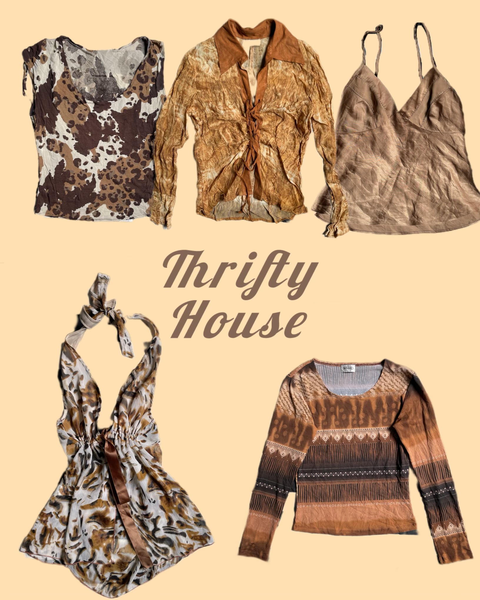 Brown Sugar Y2k Era Tops(TH/034)