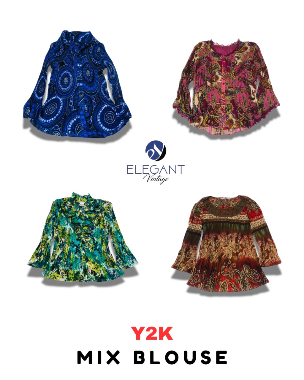 Y2K Mix Blouse - EV1827