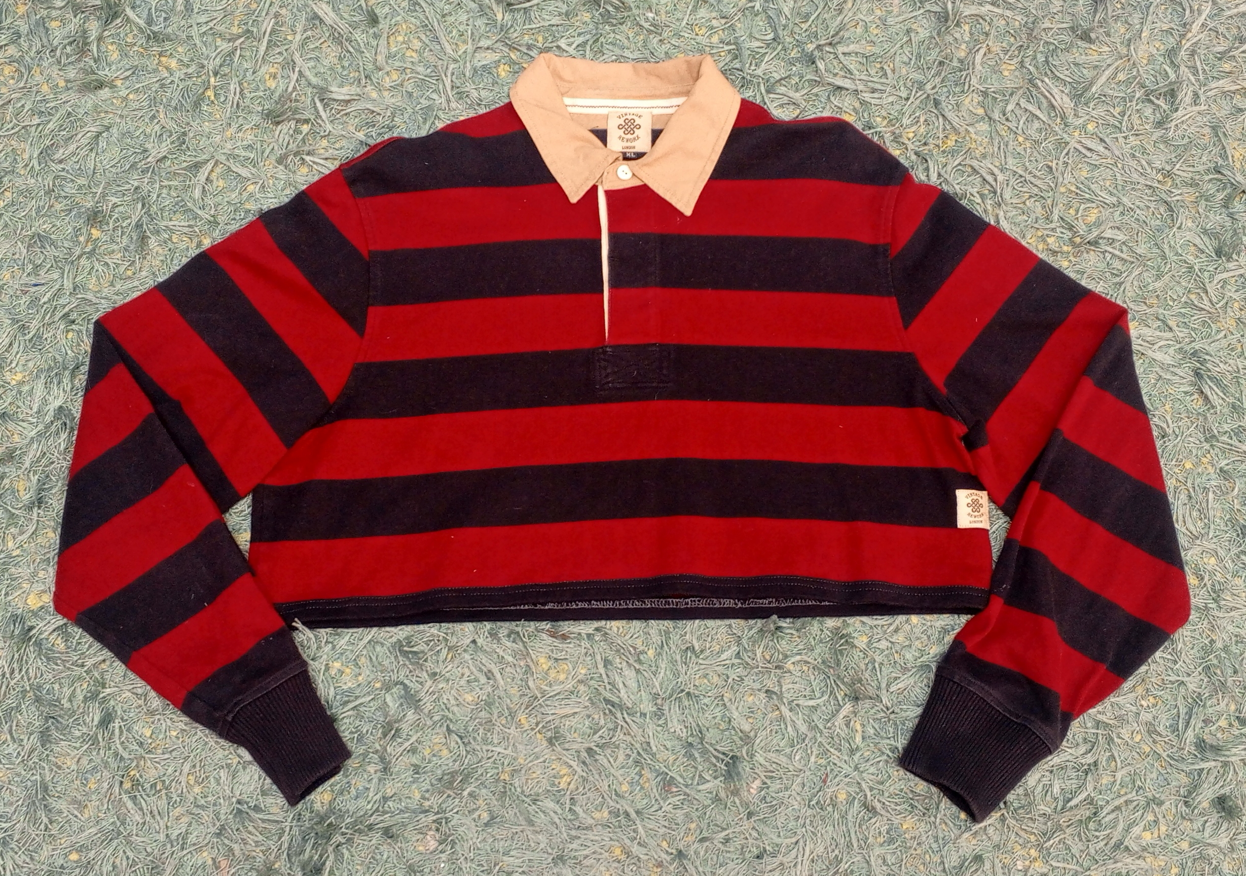 Upcycled Rugby Crop Tops