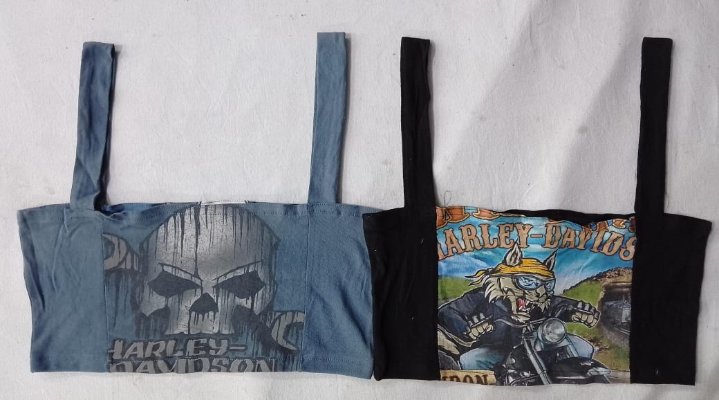 CR5792  Upcycled Harley-Davidson Tops