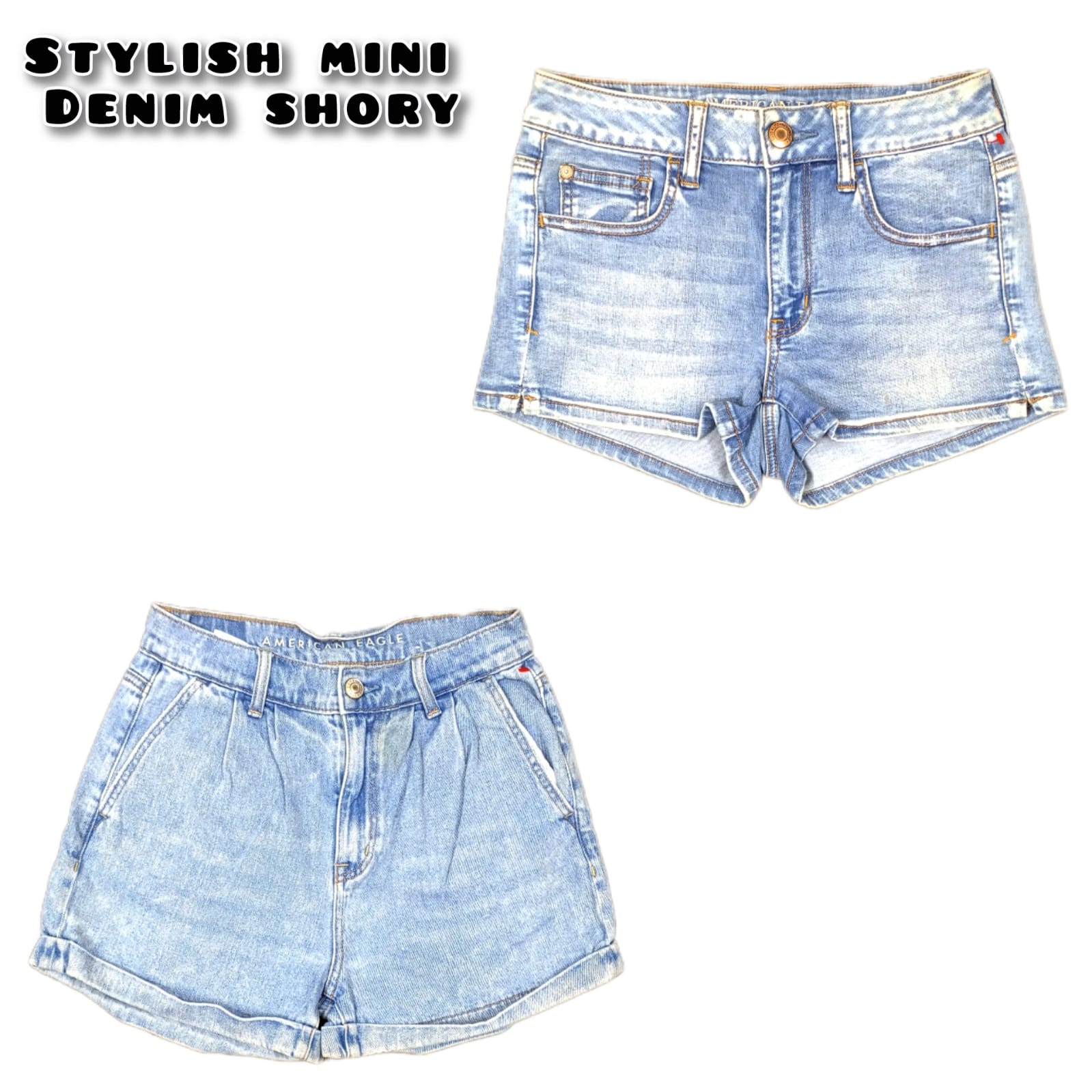 Short en denim stylé pour femmes sans marque
