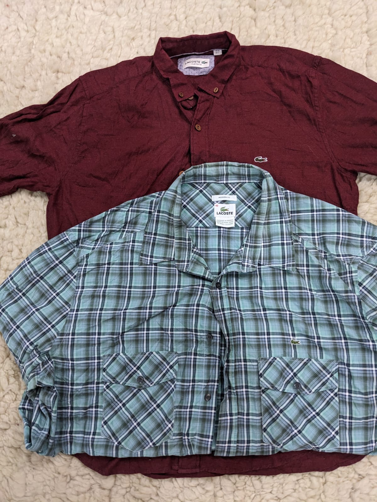 ラコステ フルスリーブ シャツ ミックス