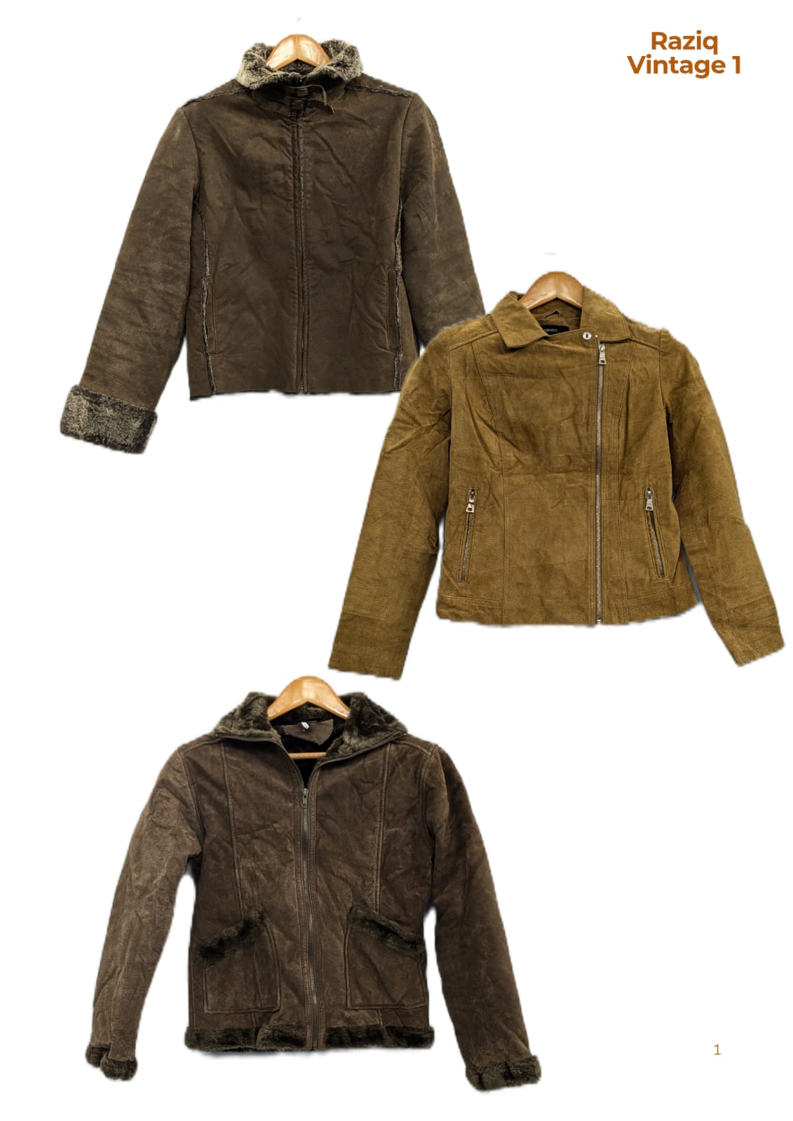 💥 RV1621 Suede Zipper Jackets