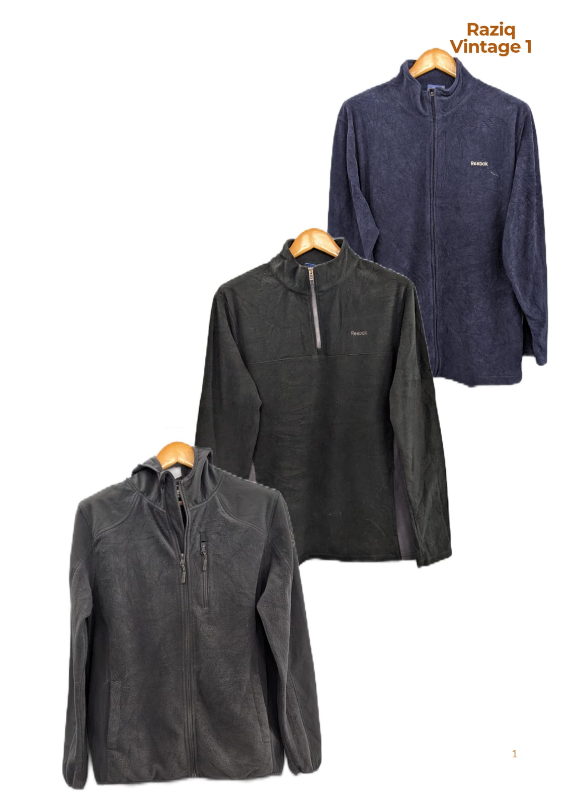 💥 RV1624 Reebok Fleece Jackets