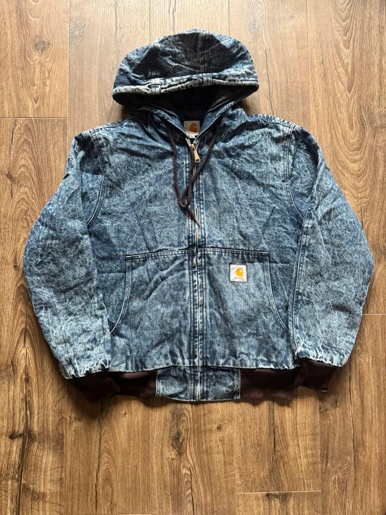 veste en denim lavé style Rework carhartt