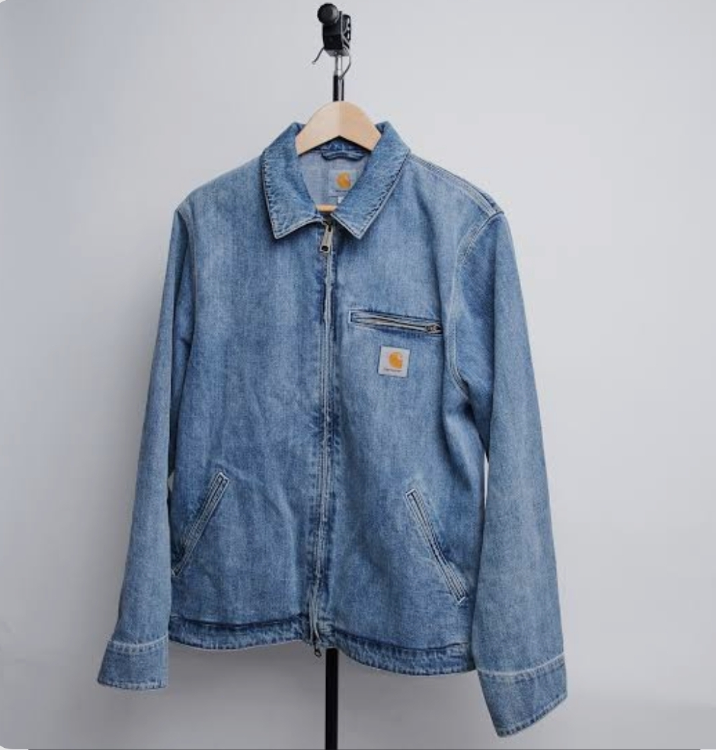 Carhartt Rework Style Denim Washed Detroit Jackets