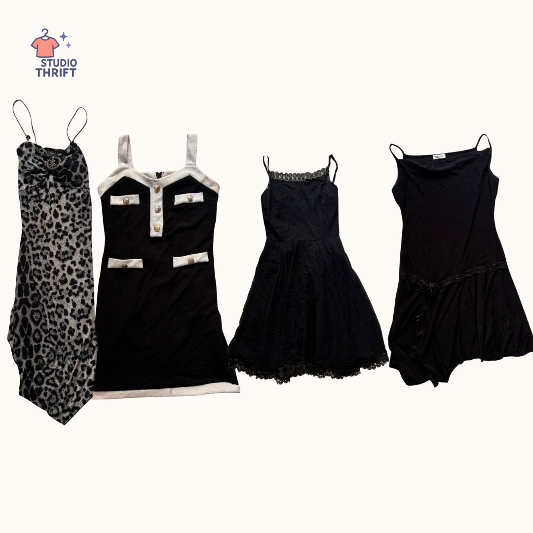 Y2K Black Party Dress Bundle(DR-024)