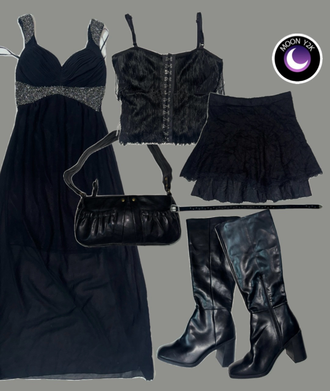 Y2k Gothic Black Style Bundle (M-933)