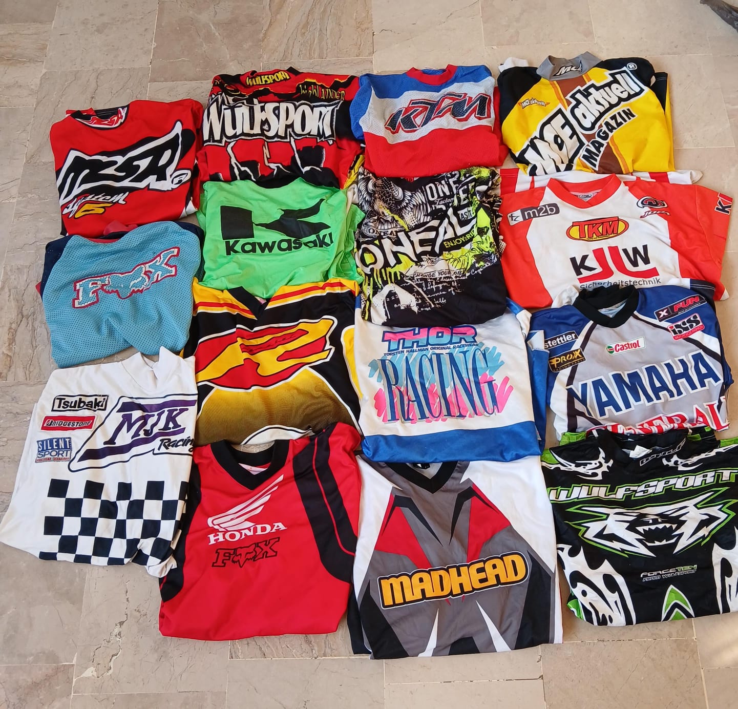 Motocross-Trikots Bundle – Verschiedene MX-Rennshirts Verschiedene Marken & Größen