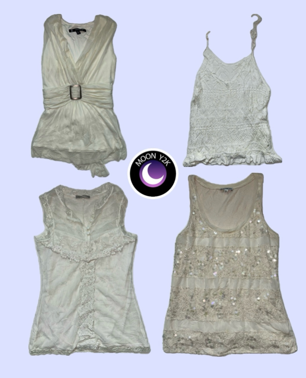 Y2k Angelic White Tops mix (M-942)
