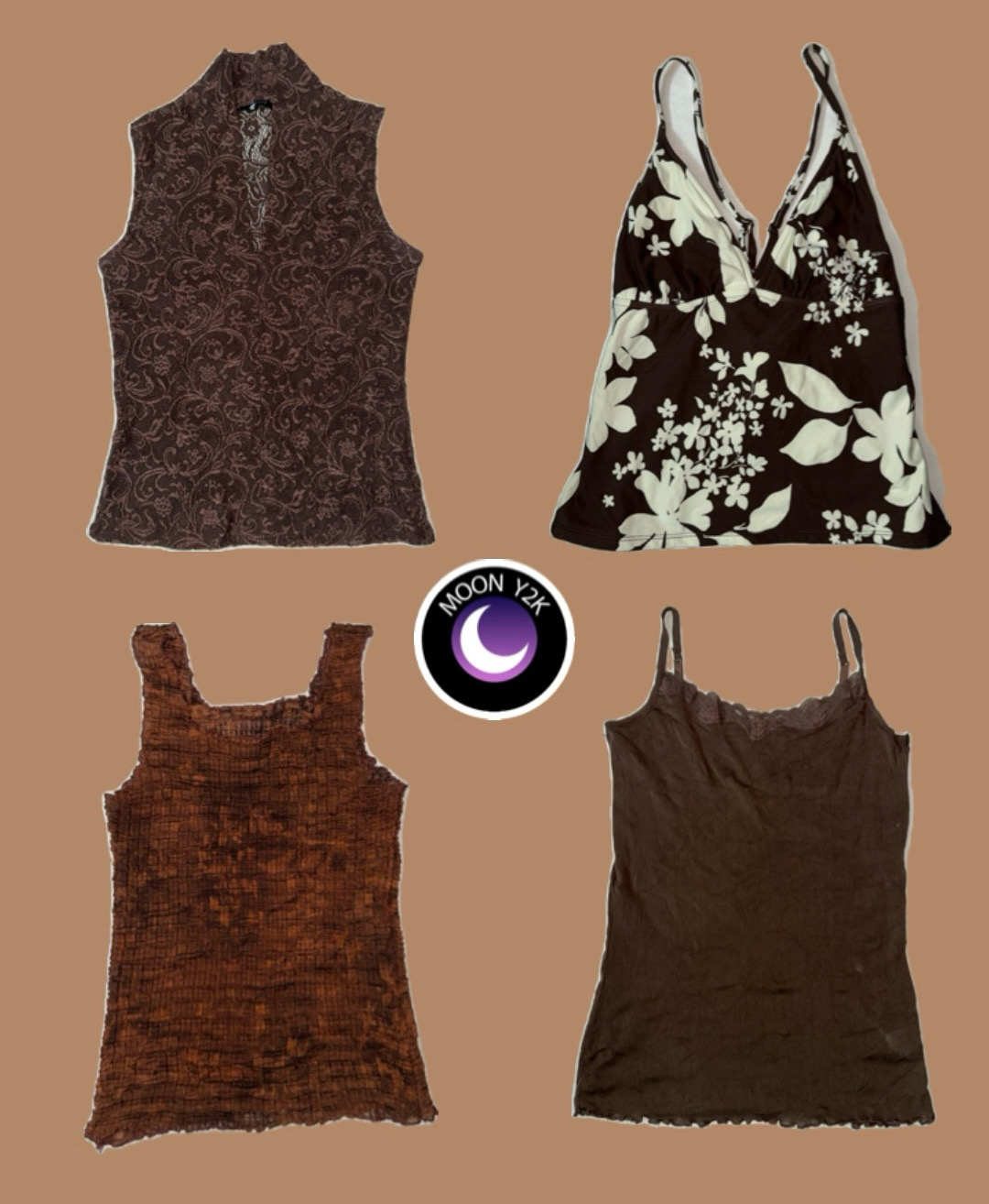 Y2k Boho Bronze Tops mix (M-944)