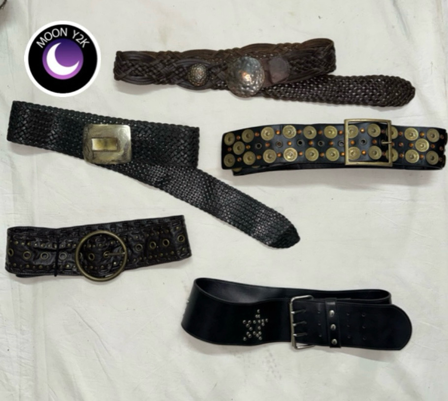 Y2K Big Buckle Belts Mix