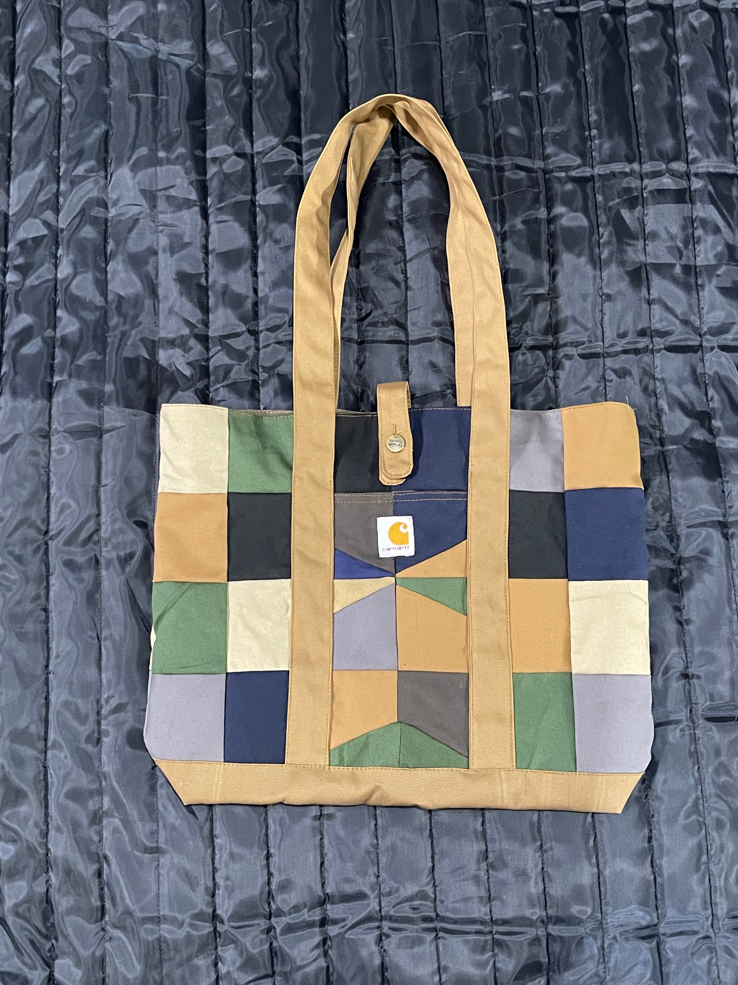 Carhartt rework style tote bag
