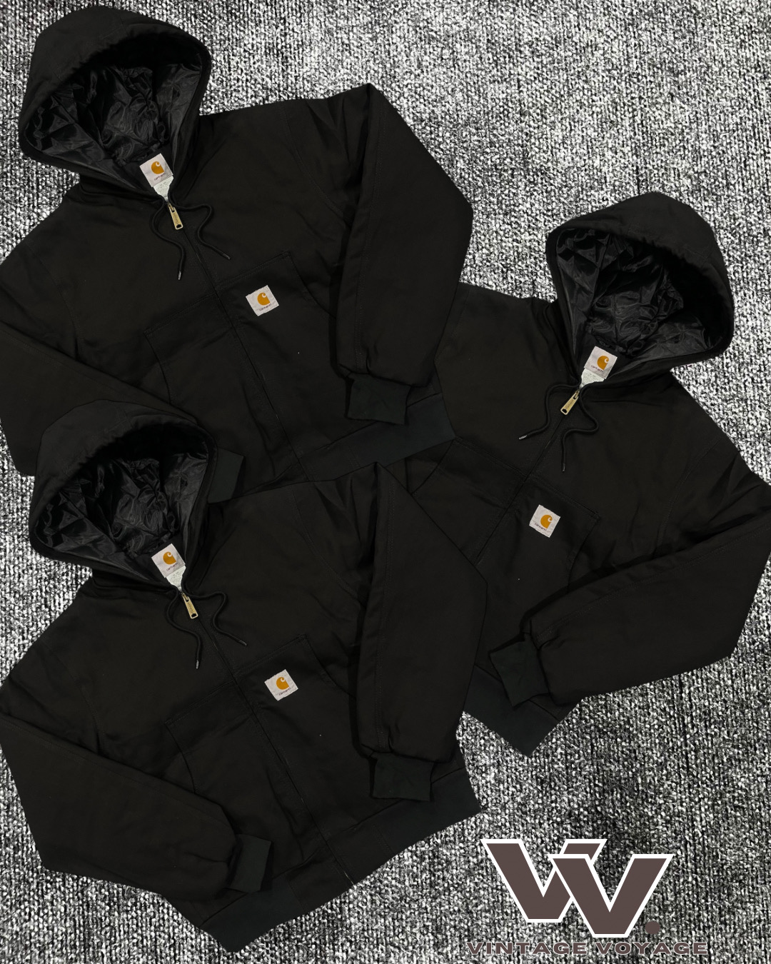 Veste active noire relookée Carhartt #5126