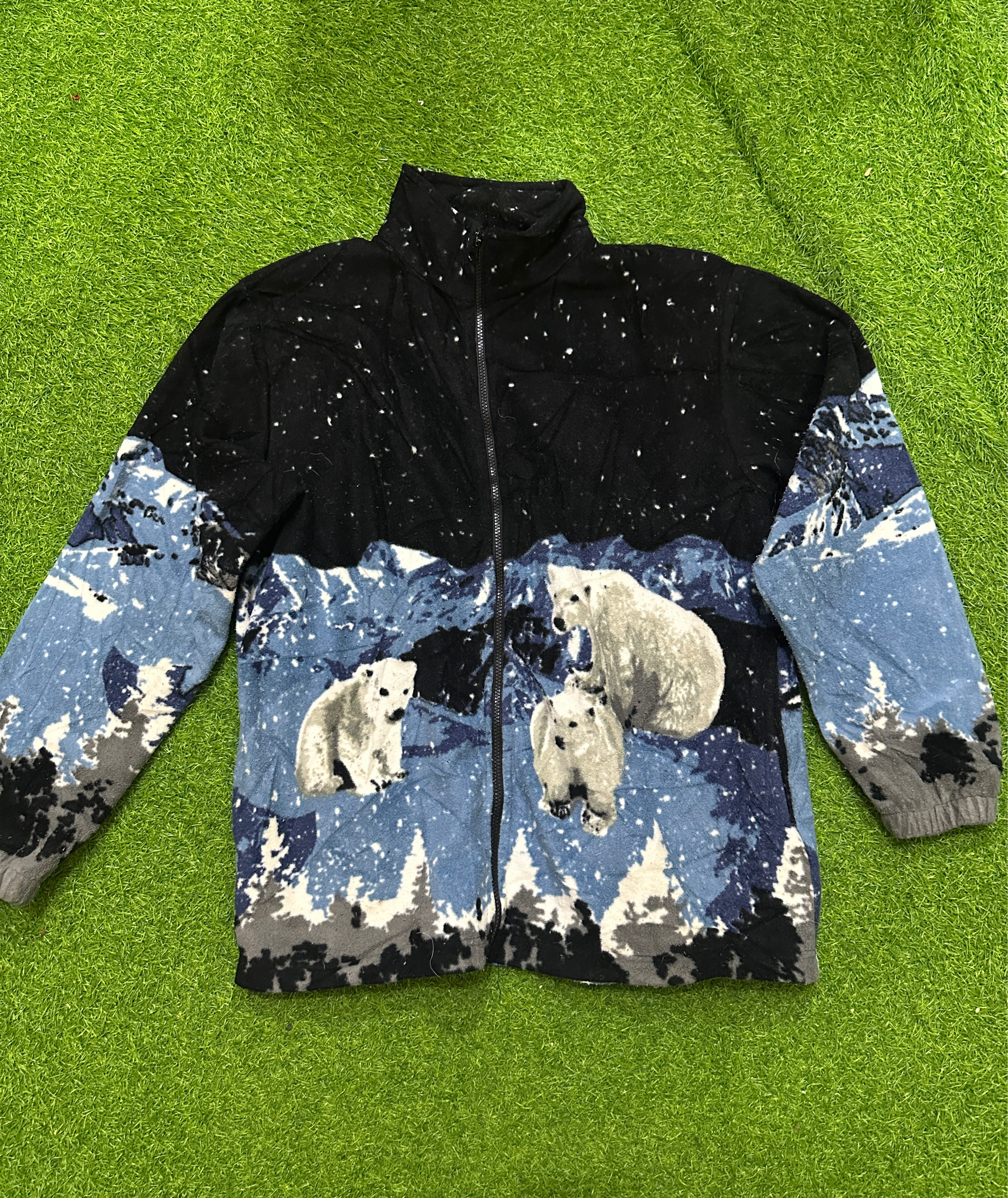 veste en polaire à motif animalier