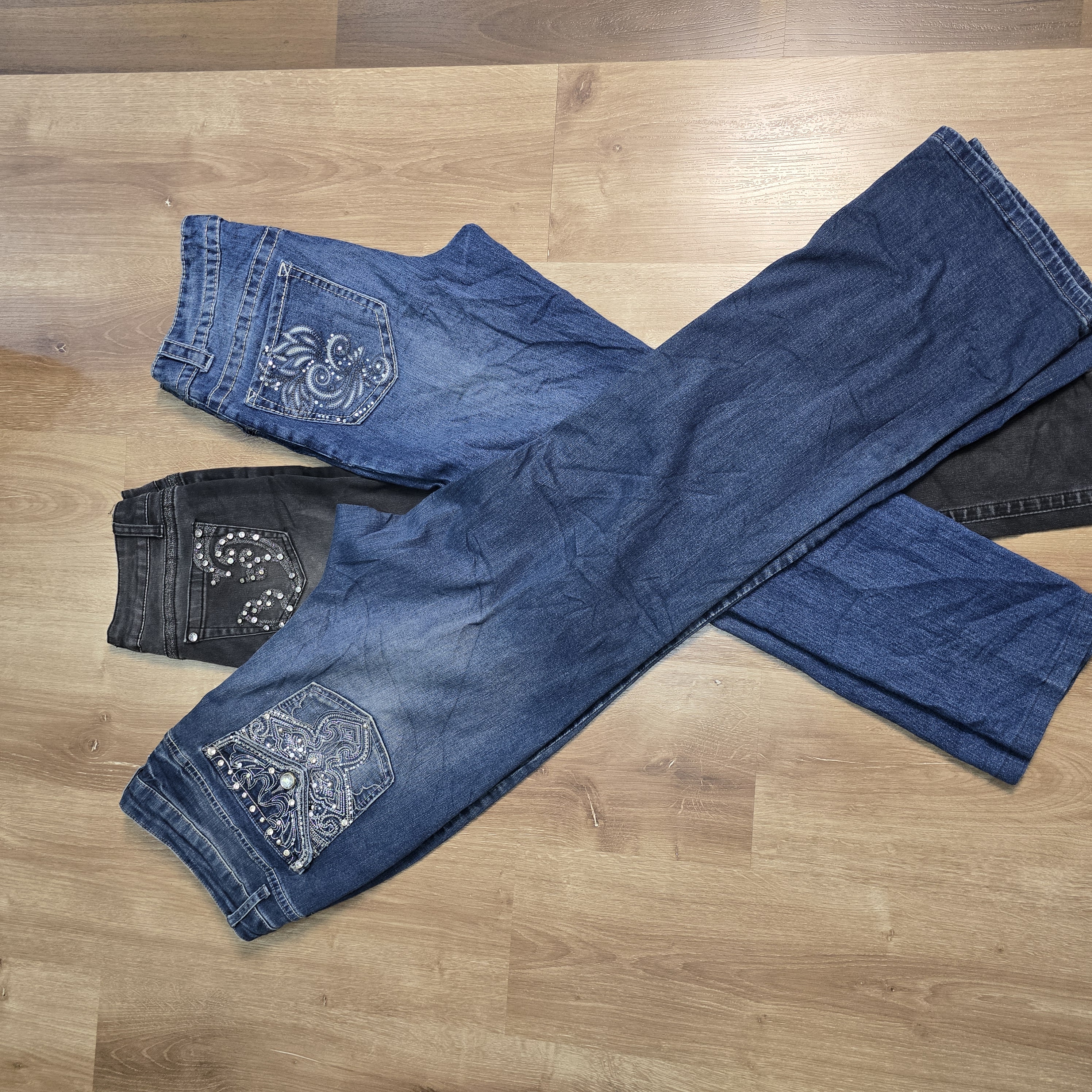 AV-0583 Y2Kスタイルジーンズ