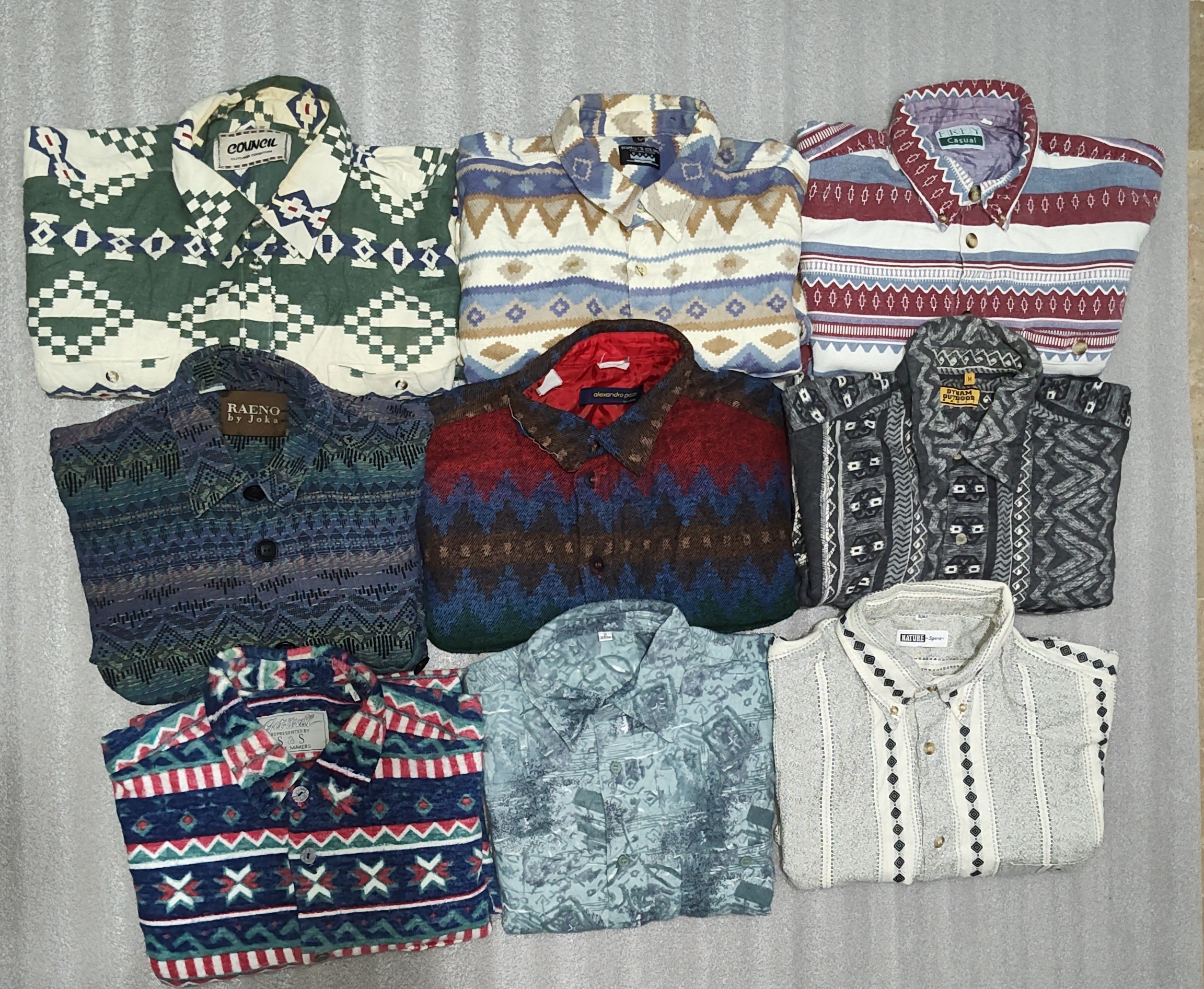 Flannel crazy pattern shirts