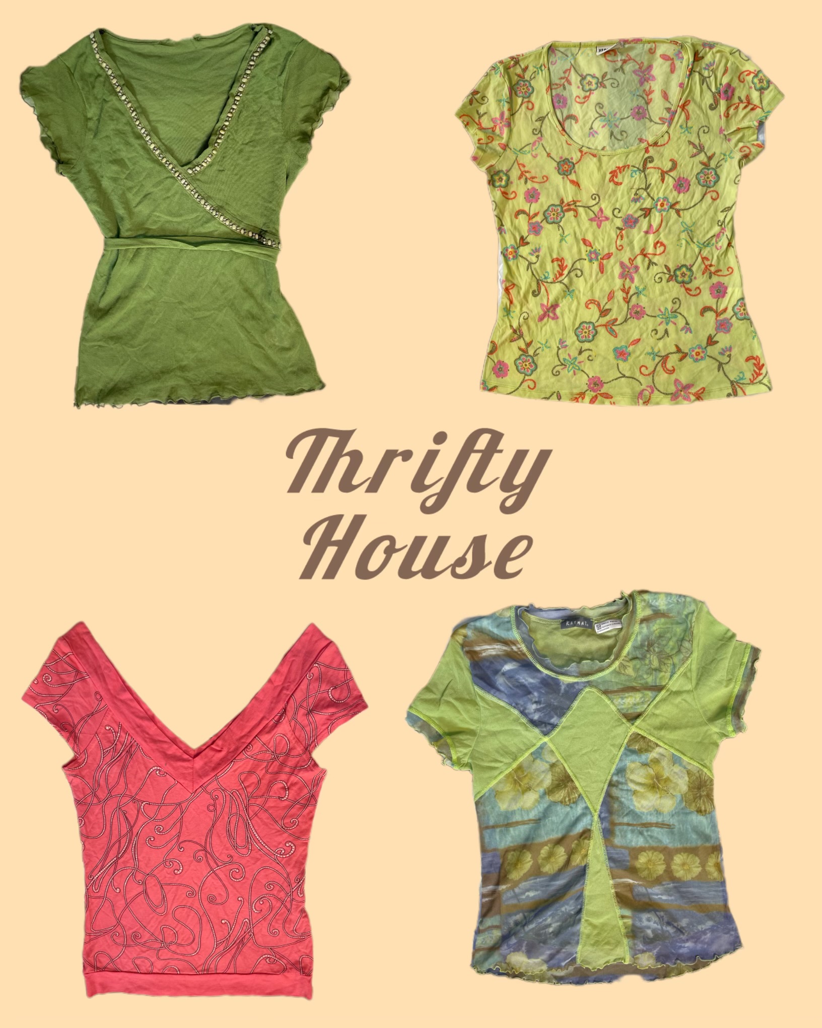 Floral Fit Y2k Tops(TH/039)