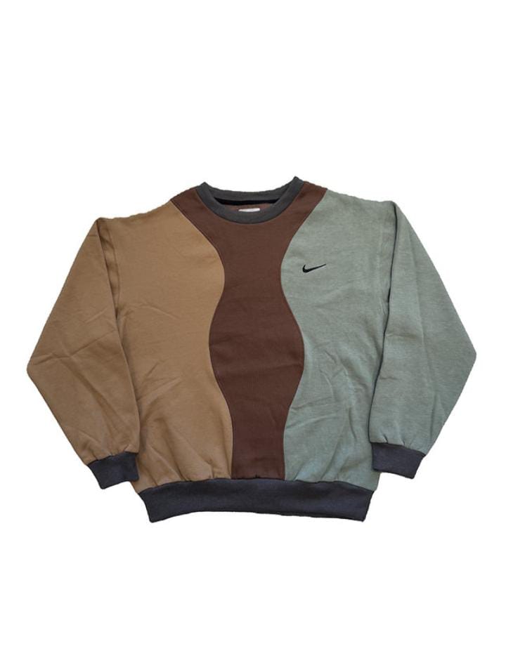 リワークスタイルパッチリワークスウェットシャツ