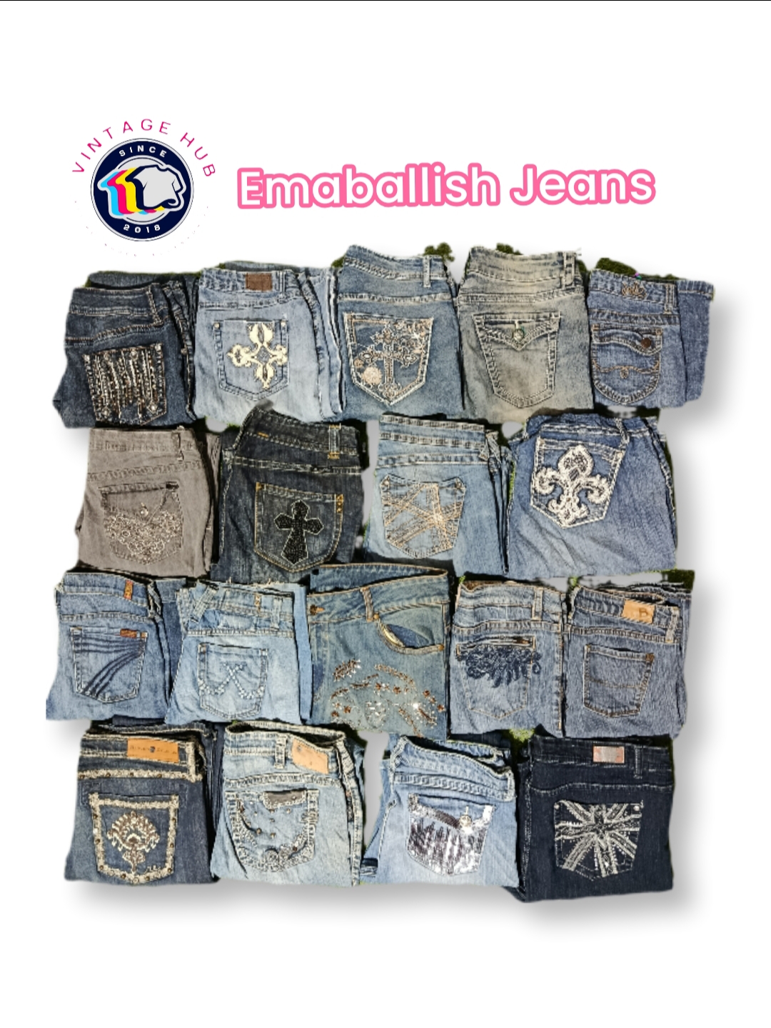 Embellished Jeans - VH03