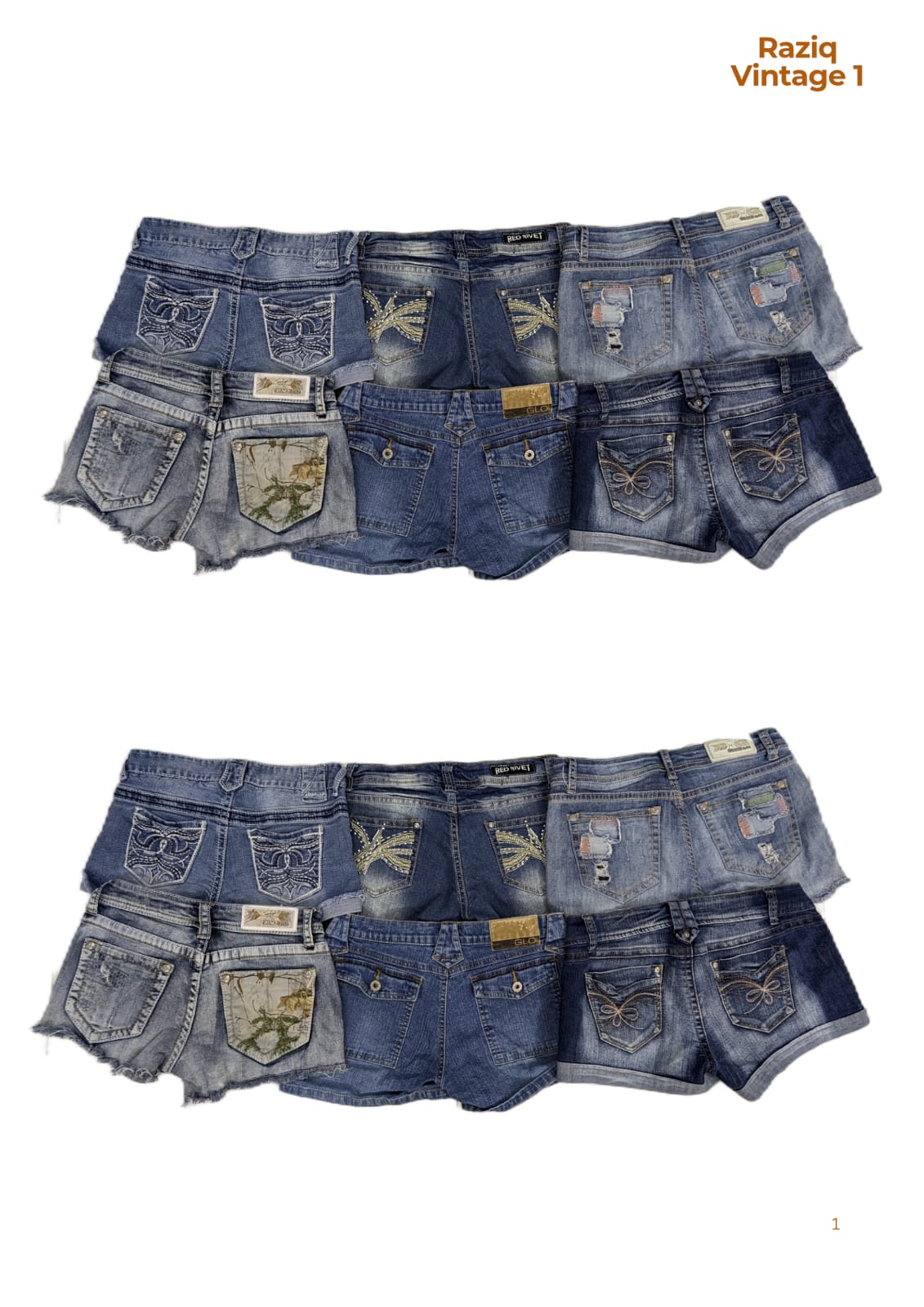 💥 RV1637 Y2K Mini Shorts