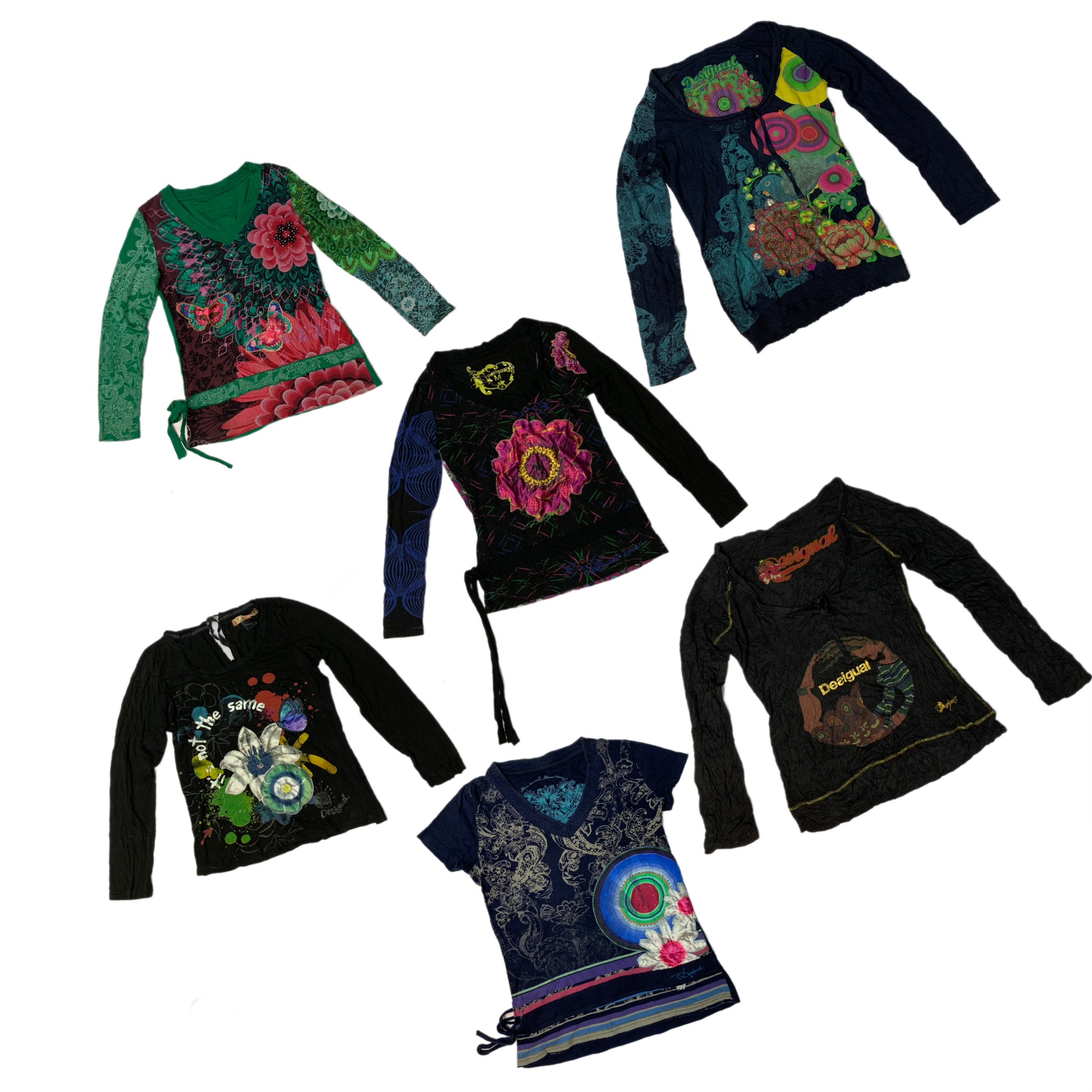 Y2K Graphic Printed Tops (Ft Desigual)