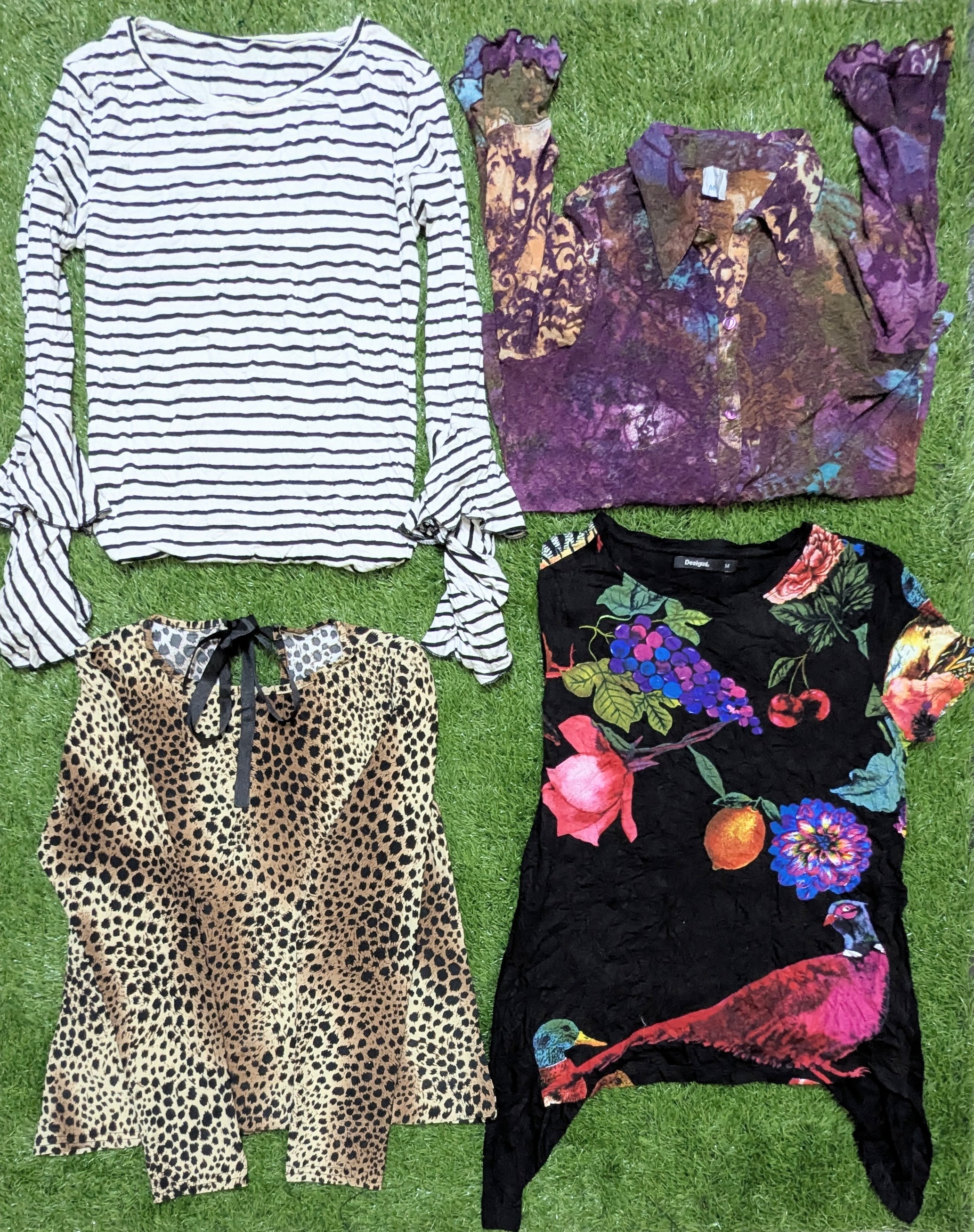 Y2K Printed Long Sleeve Tops