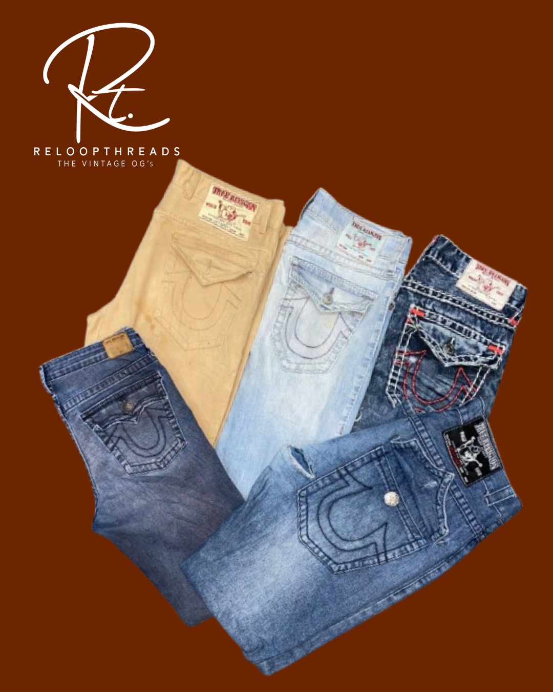 RT 1338 True Religion Men Mix Jeans