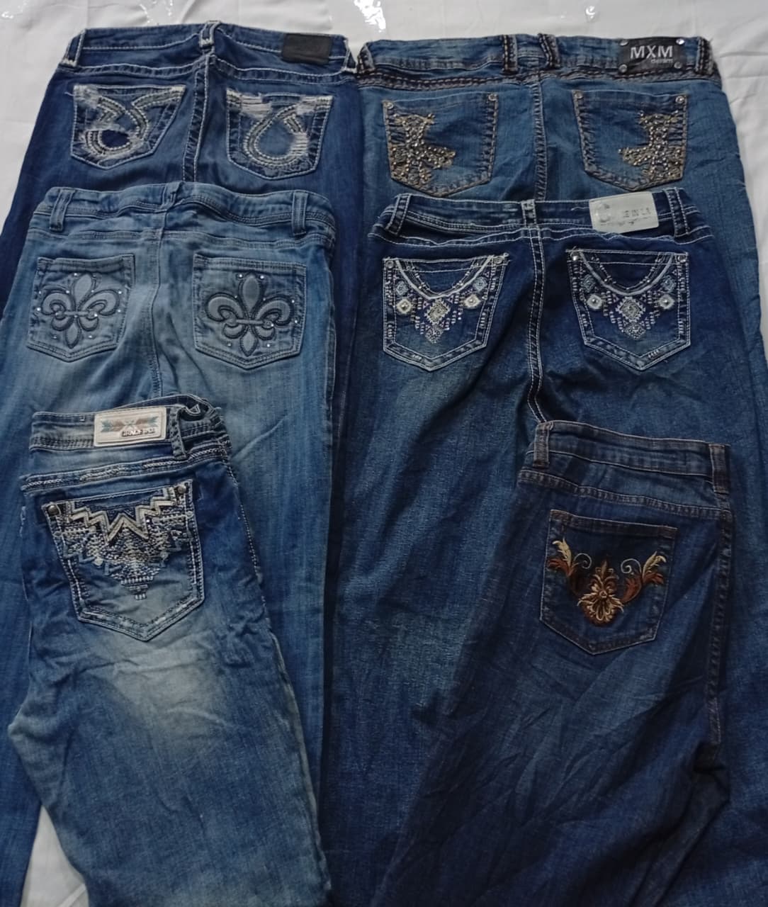 CR5806 Y2Kフレアジーンズ