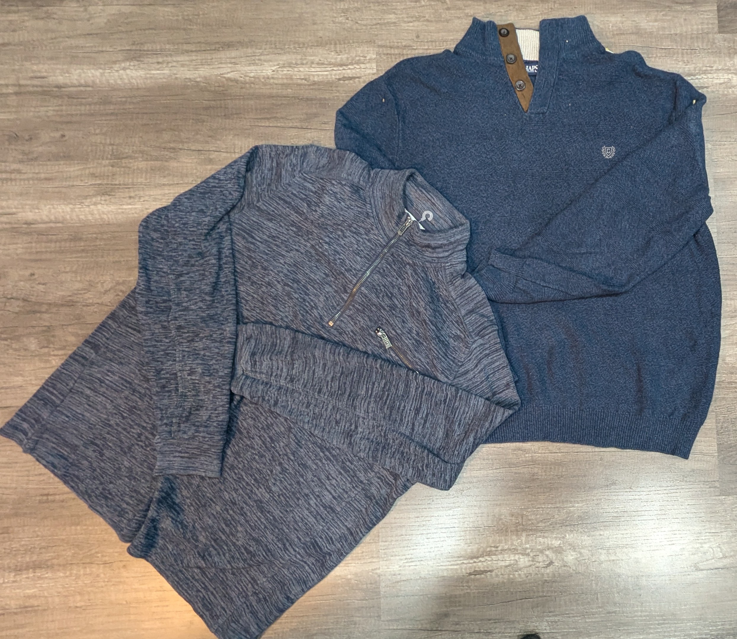 1920 - Calvin Klein, Chaps, Nautica, Tommy Hilfiger セーター, ¼ ジップ, タートルネック