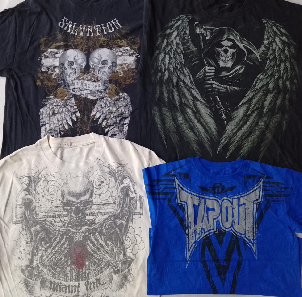 CR5808 ヴィンテージスカルTシャツ