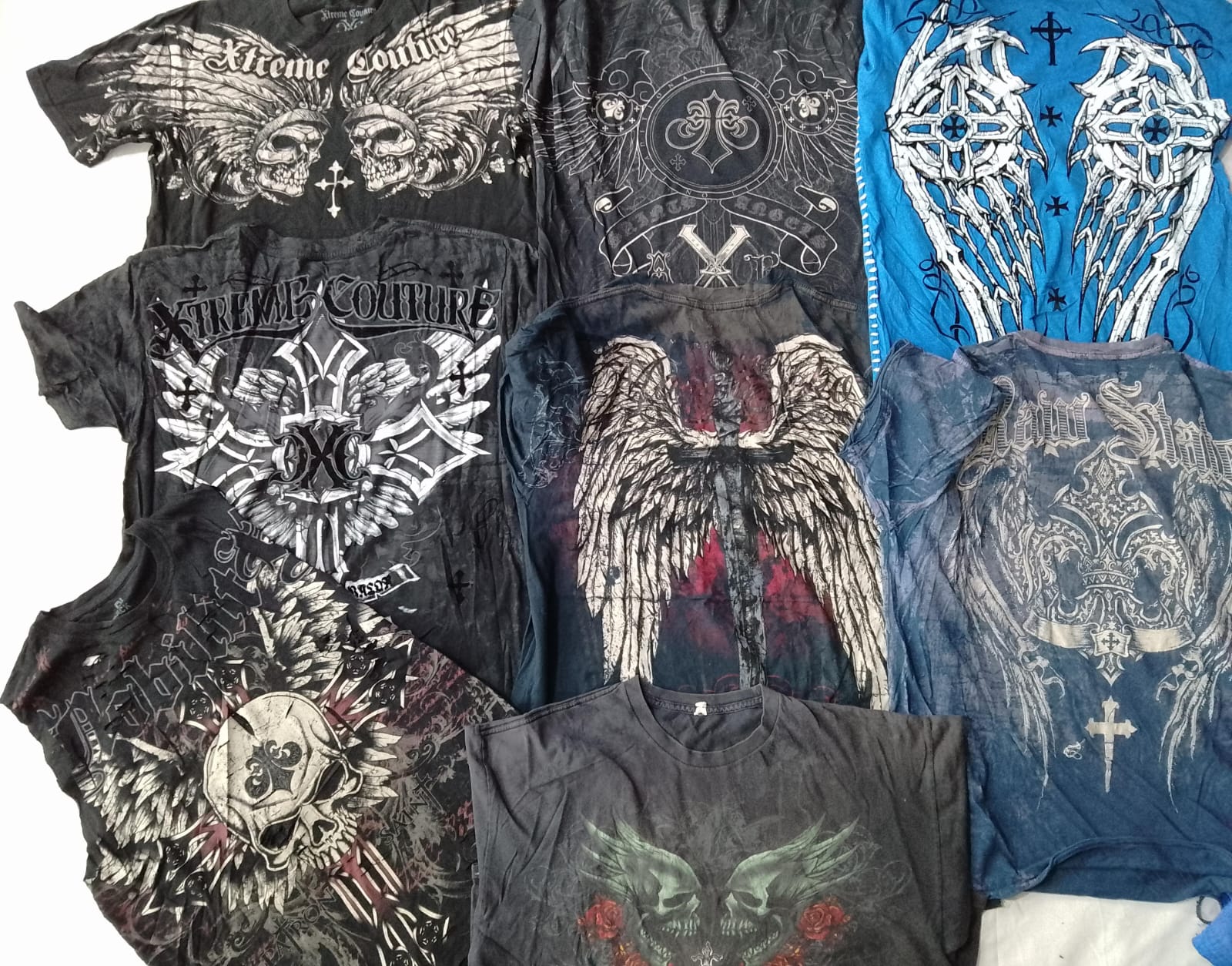 CR5809 ヴィンテージ スカル Tシャツ