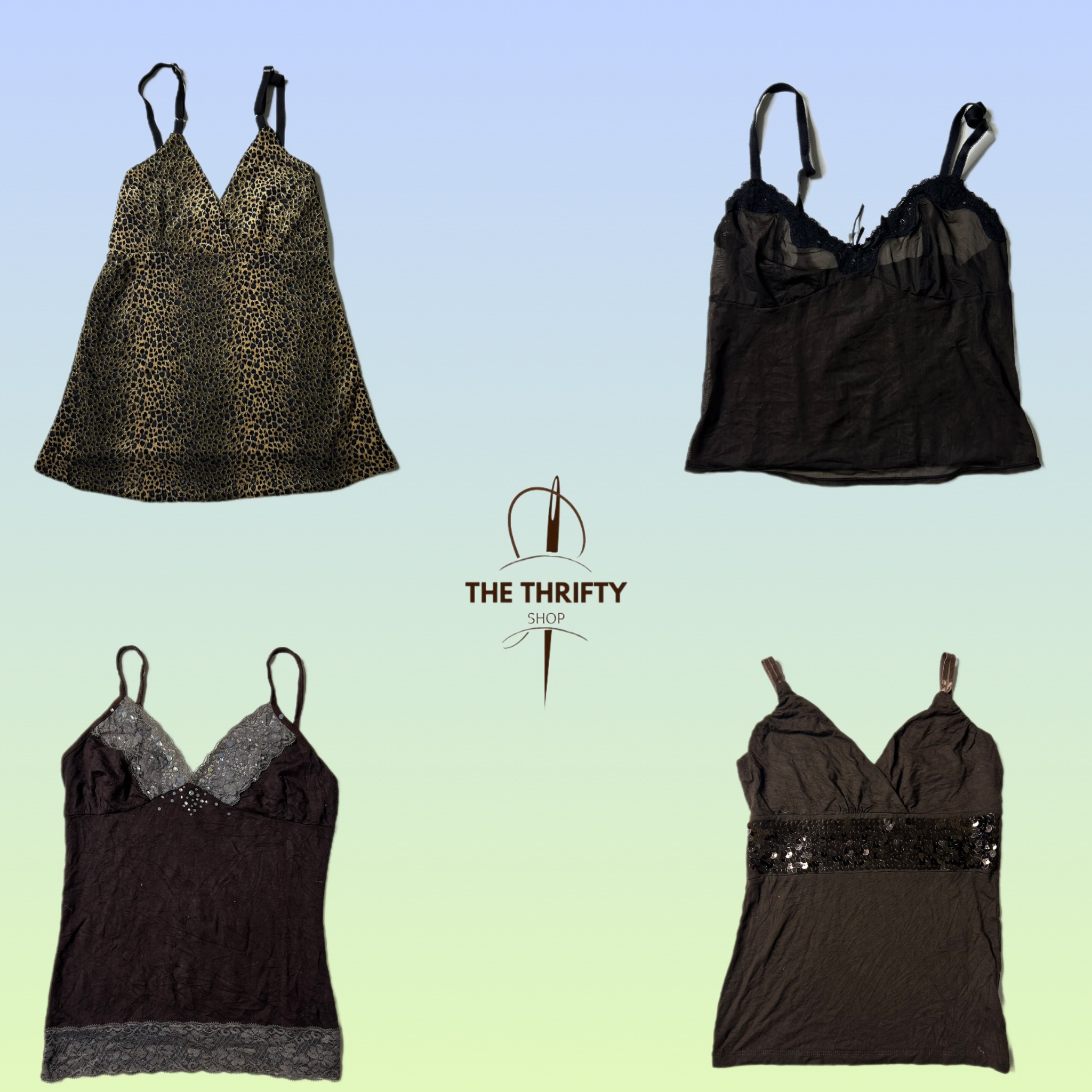 Y2k Earthy tone cami tops (SU 300)