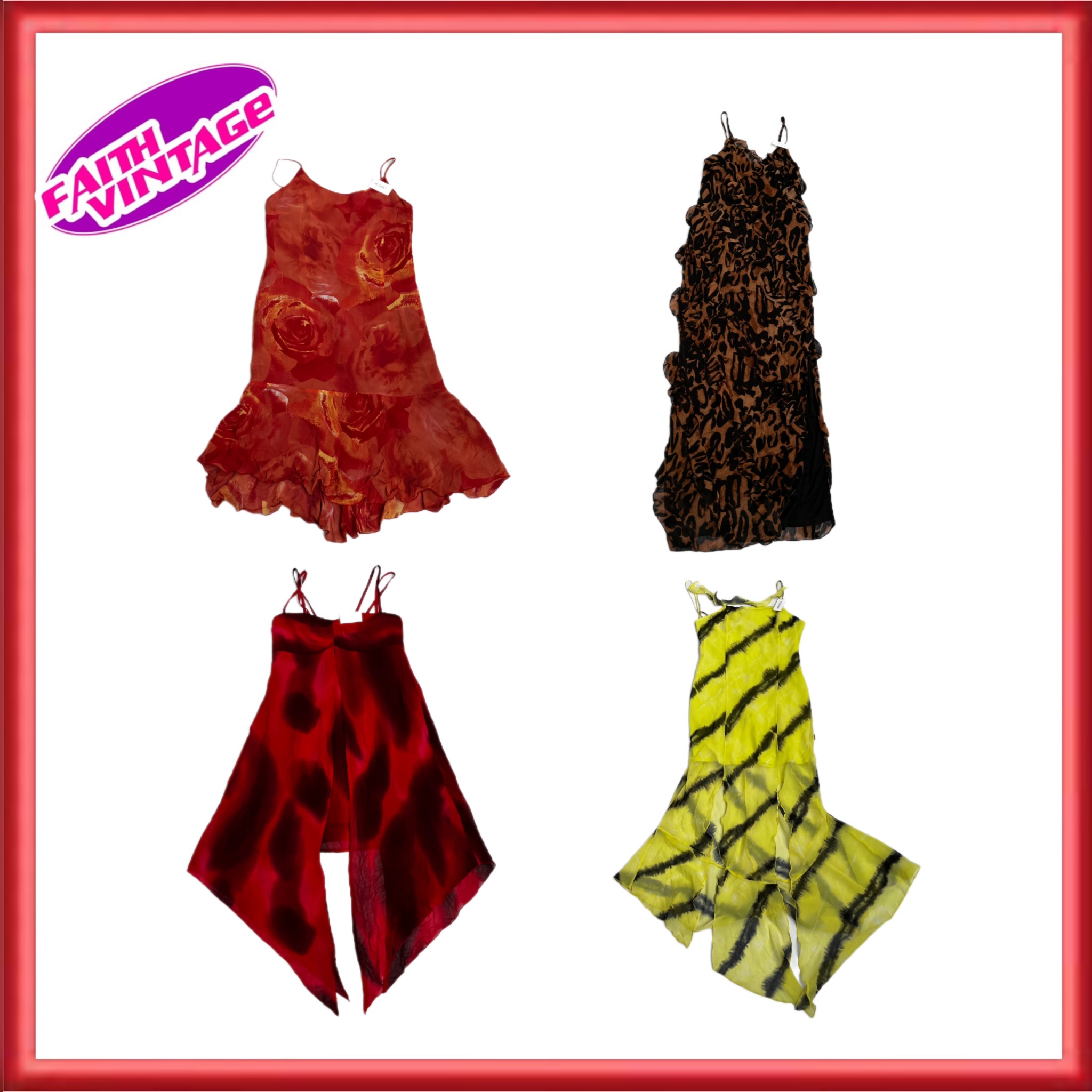 Y2K Flower’s Blast Dresses Bundle(FV-302)