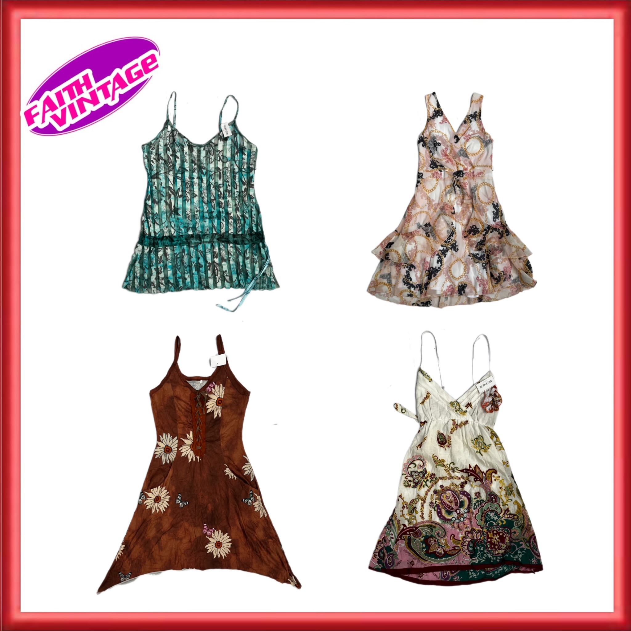 Central Floral Dresses Bundle(FV-307)