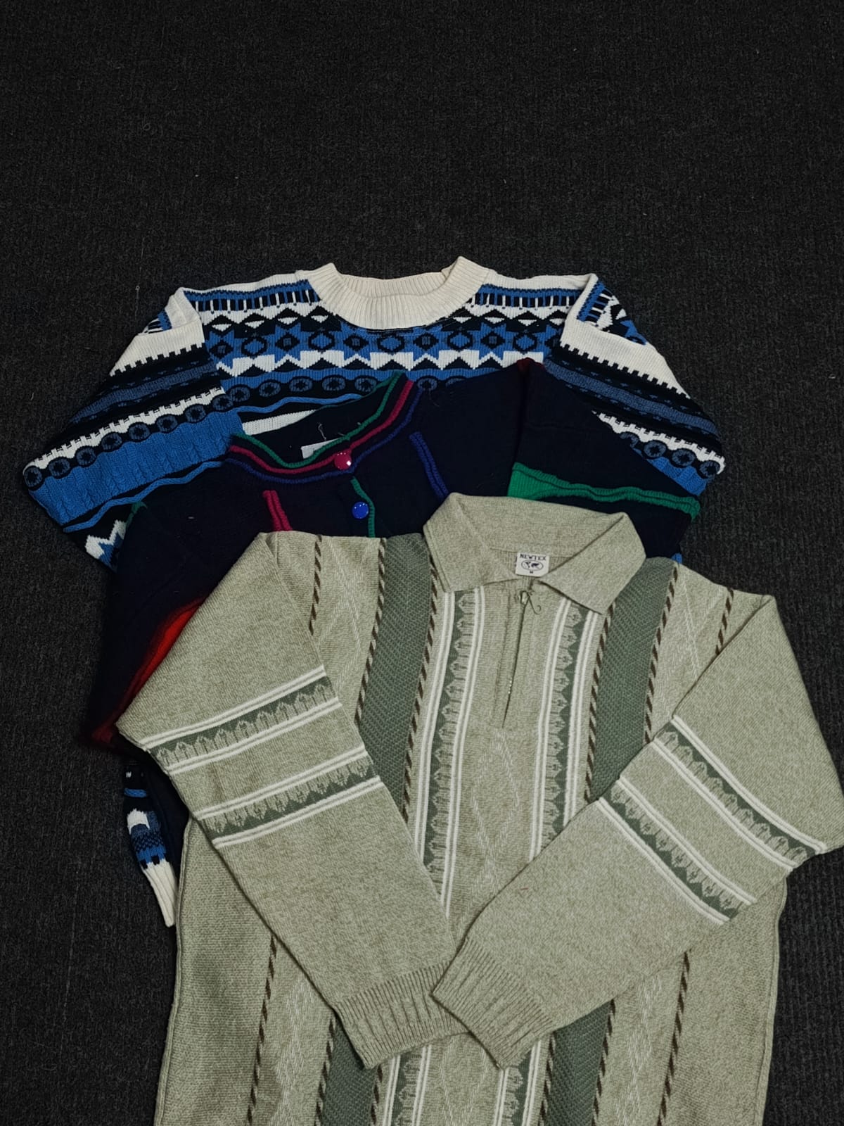 Maglione Coogi Style | Motivo 3D Knit | Moda streetwear retro Y2K