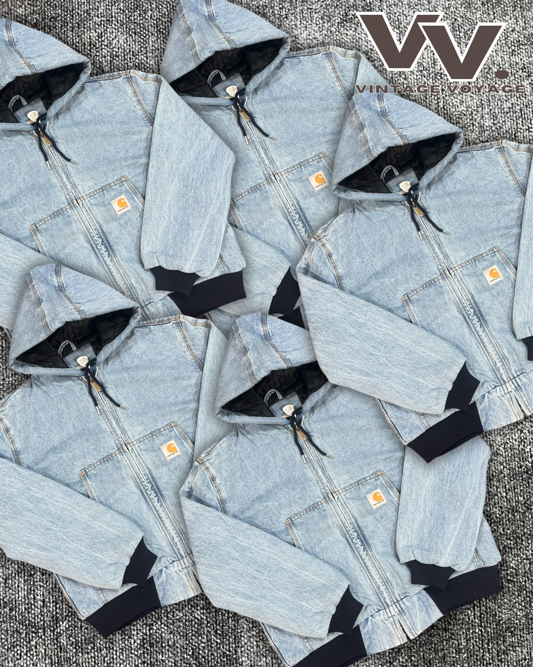 Veste active en denim léger retravaillée Carhartt #6126