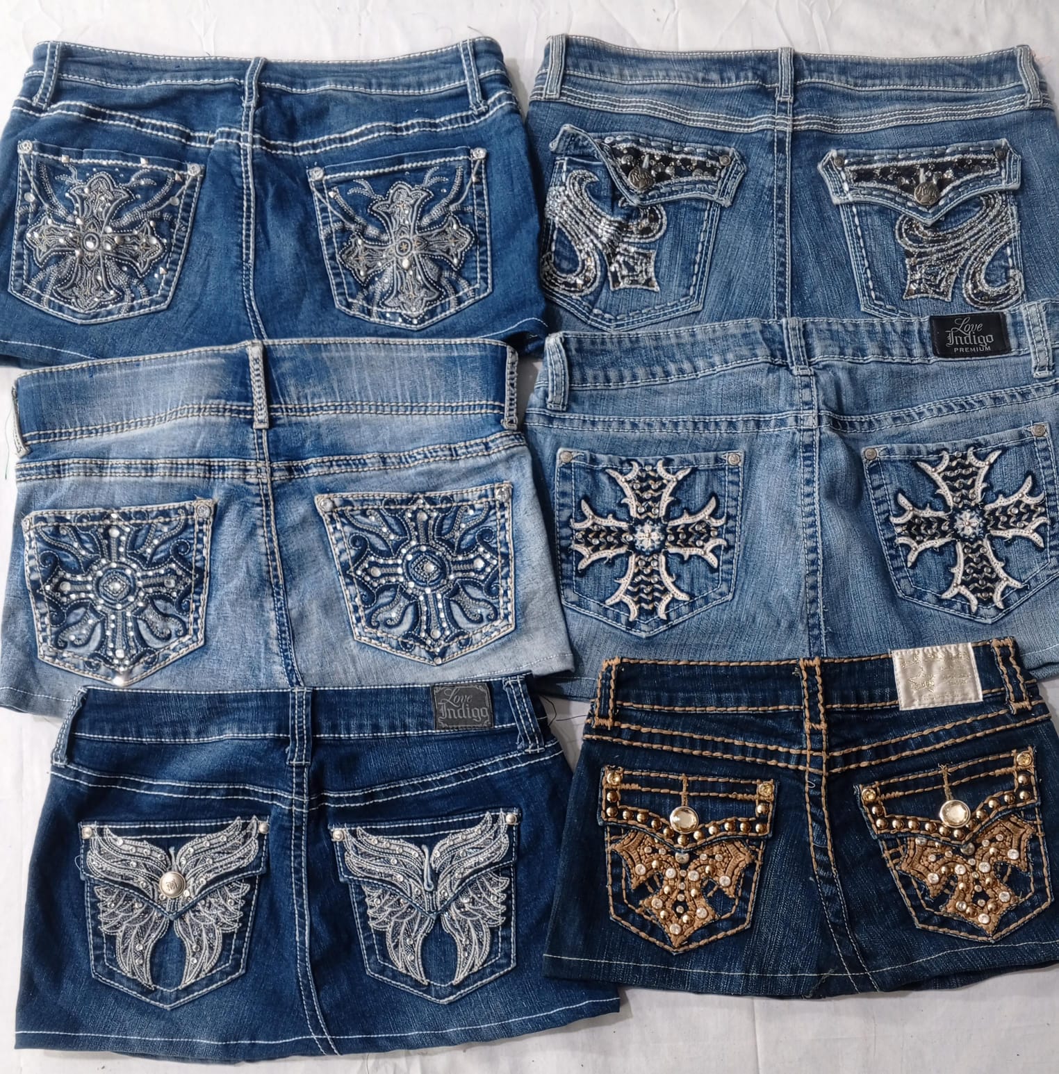 CR5819 Upcycled Embellished Y2K Rock