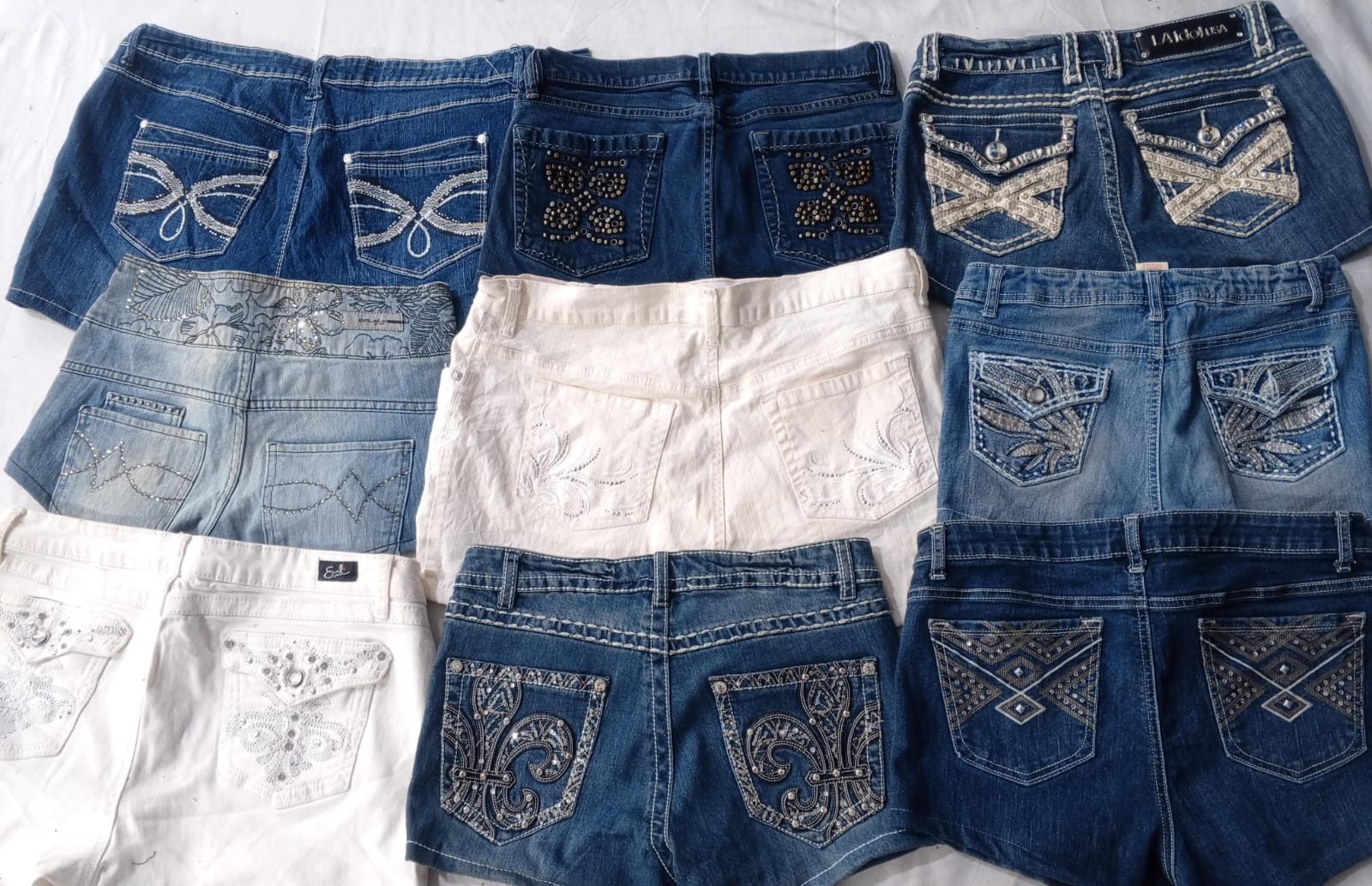 cr5829 Rework Shorts Embellilahés Y2K