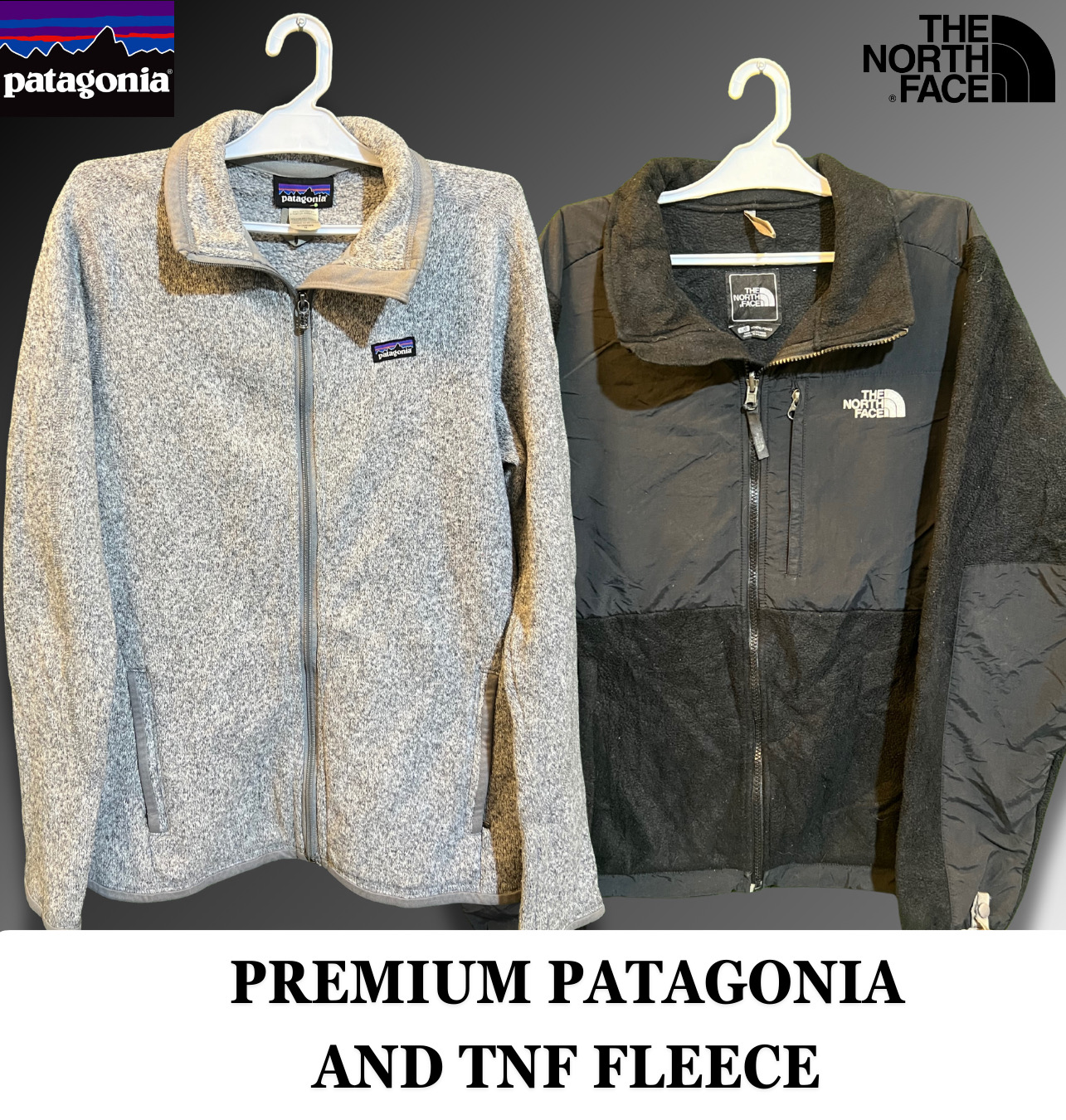 「プレミアムパタゴニアとTNFフリース」