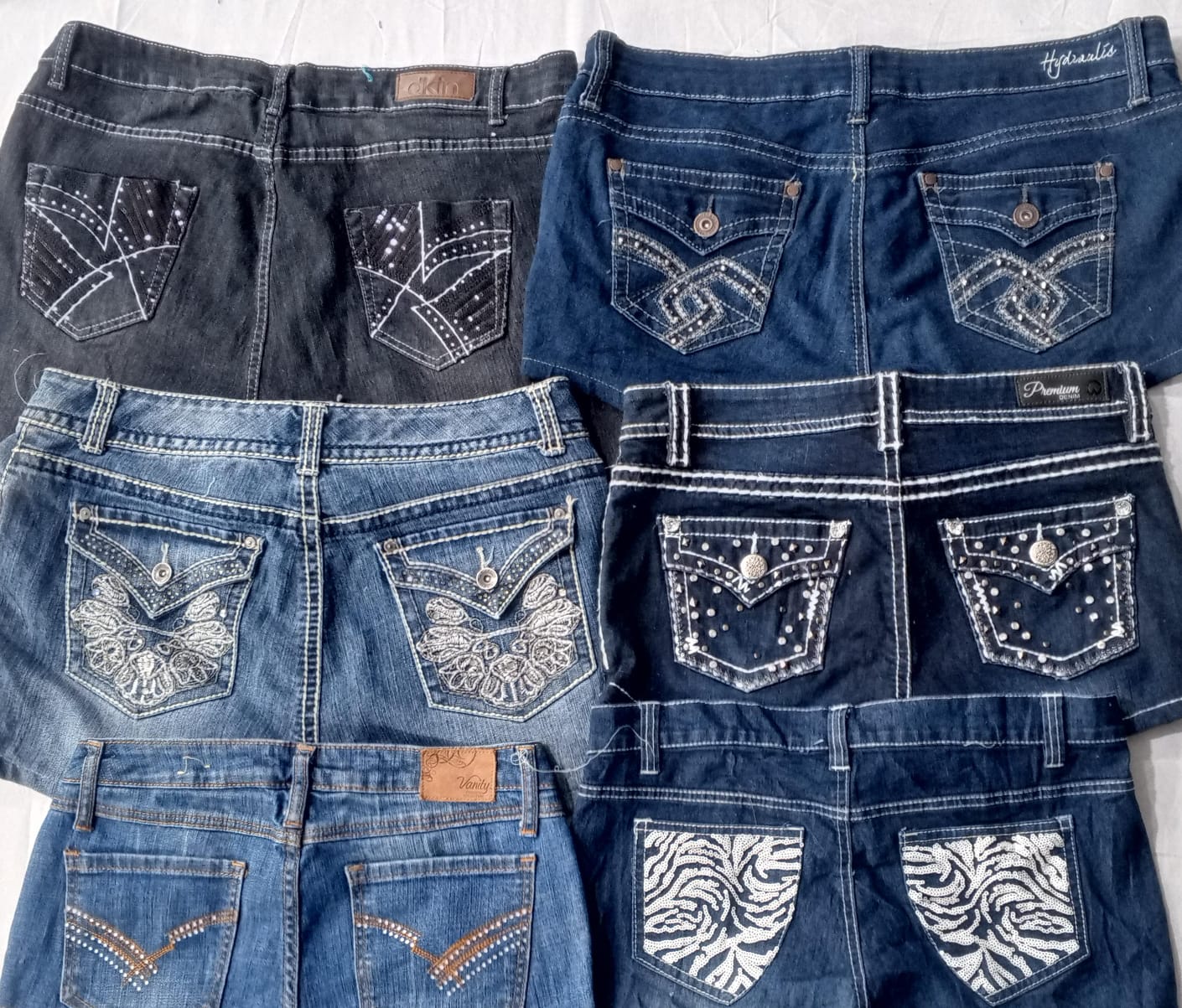 CR5834 Upcycled Y2K Sexy Shorts