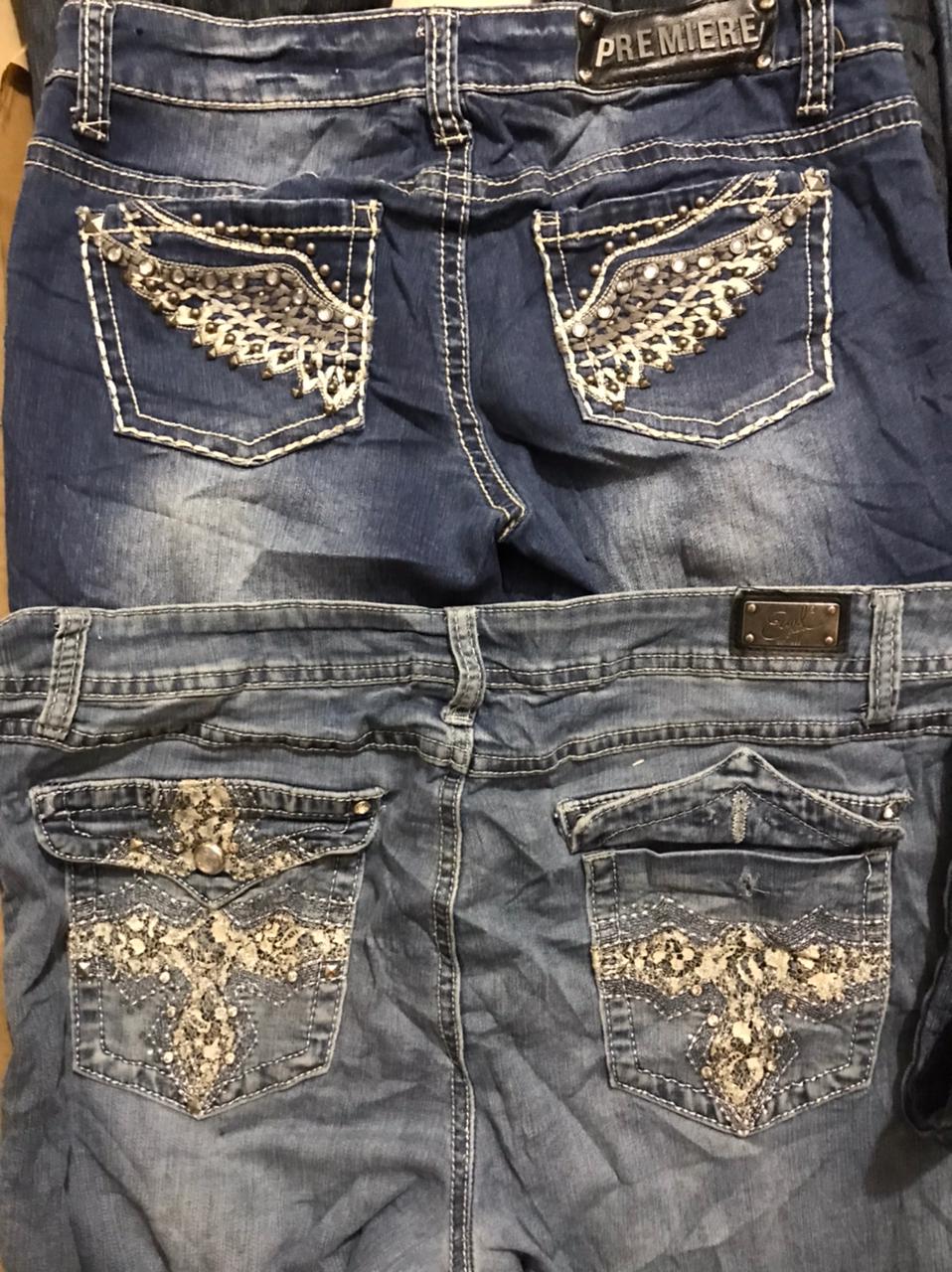 Fully embellished y2k jeans premium quality