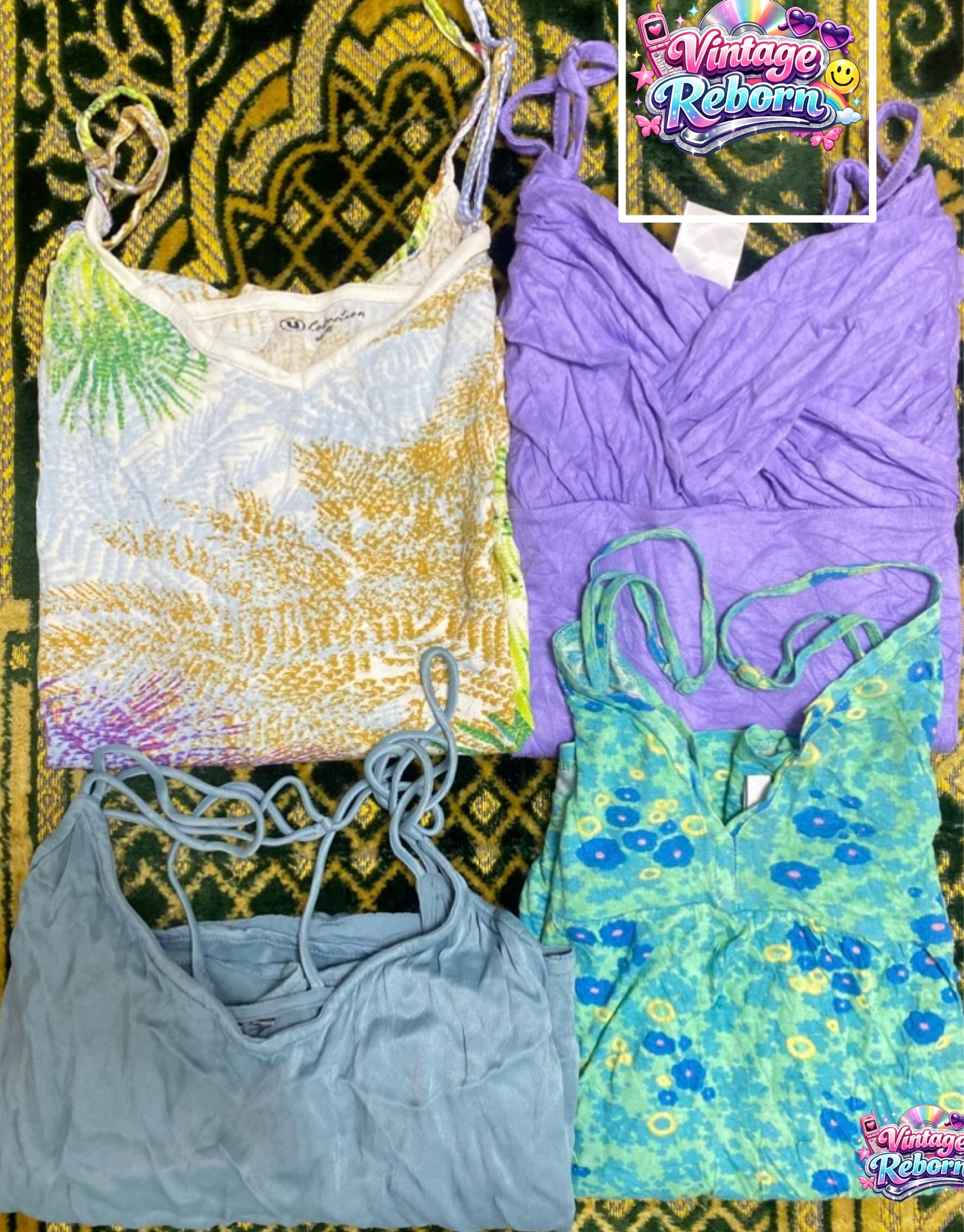 Y2Kアイランドミューズ：ヴィンテージキャミソールバンドル（VR-192）