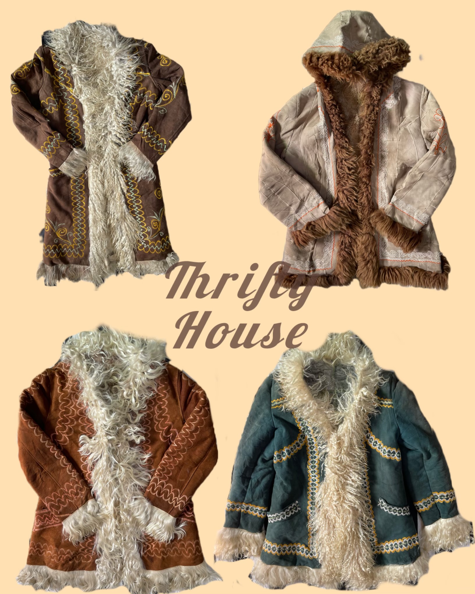 Penny Lane Embellished Afghan Coat(TH/054)